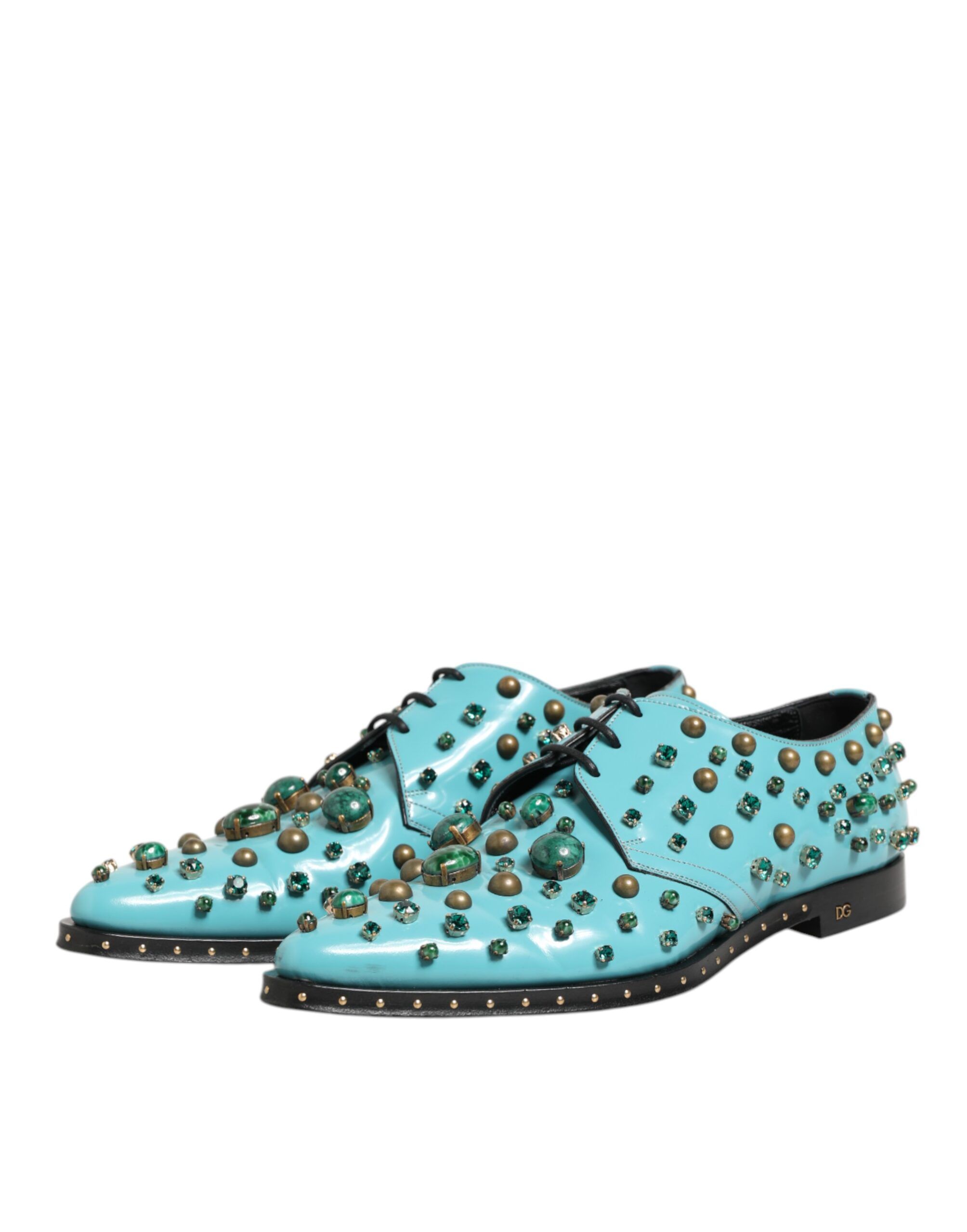 Crystal Embellished Men Derby Men's Shoes (Pre-Owned) - Dolce & Gabbana - Modalova