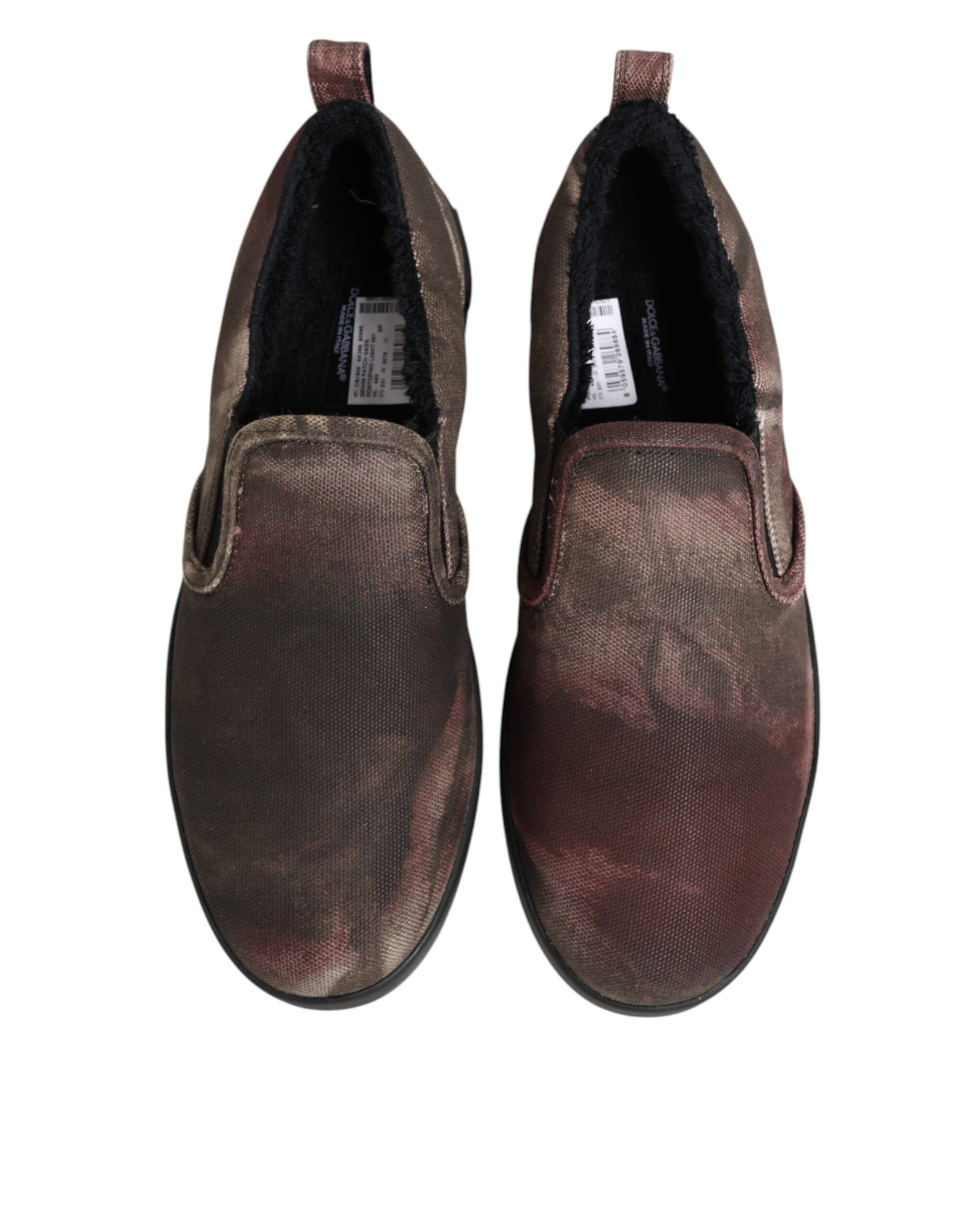 Cotton Low Top Slip On Men Sneakers Men's Shoes - Dolce & Gabbana - Modalova