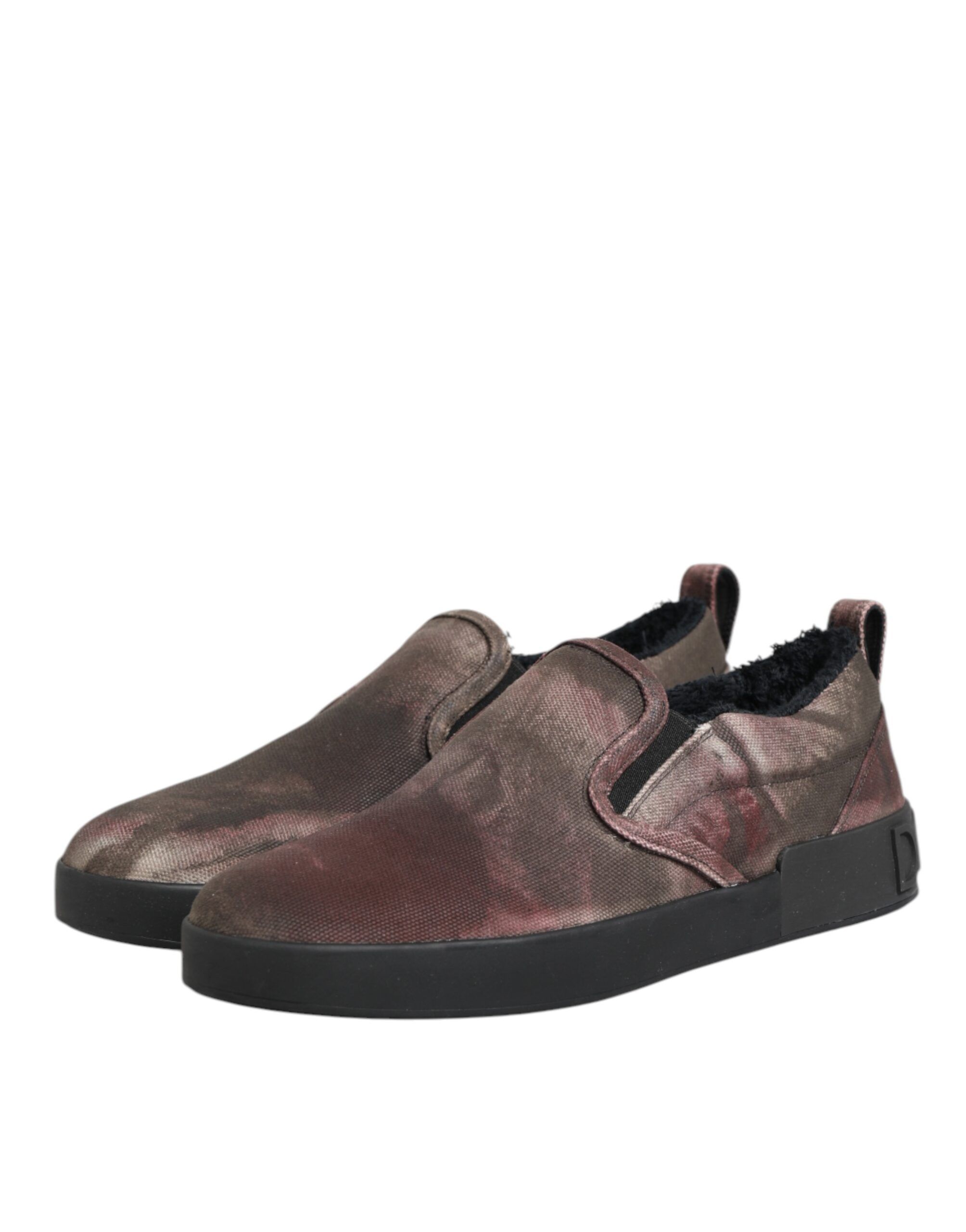 Cotton Low Top Slip On Men Sneakers Men's Shoes - Dolce & Gabbana - Modalova