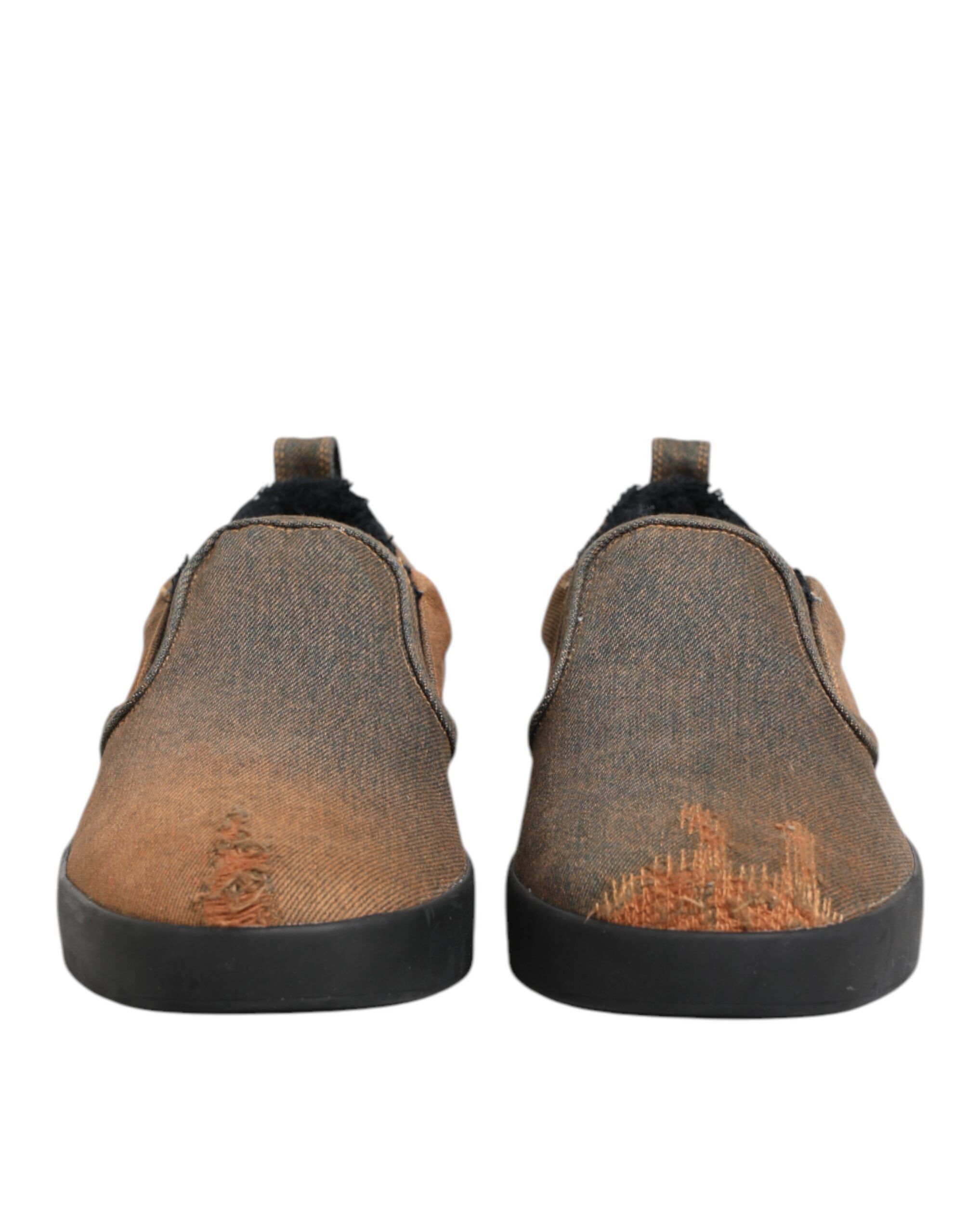 Cotton Low Top Slip On Sneakers Men's Shoes - Dolce & Gabbana - Modalova