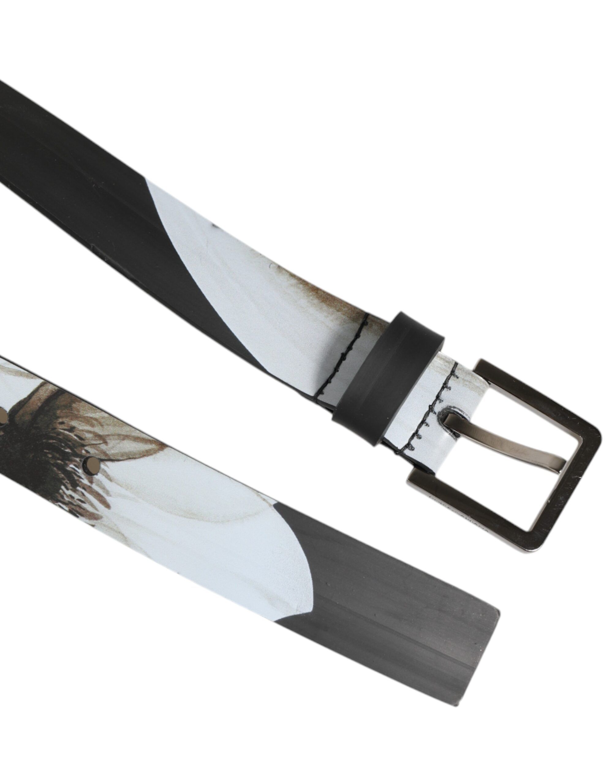 PVC Floral Silver Buckle Men Men's Belt - Dolce & Gabbana - Modalova