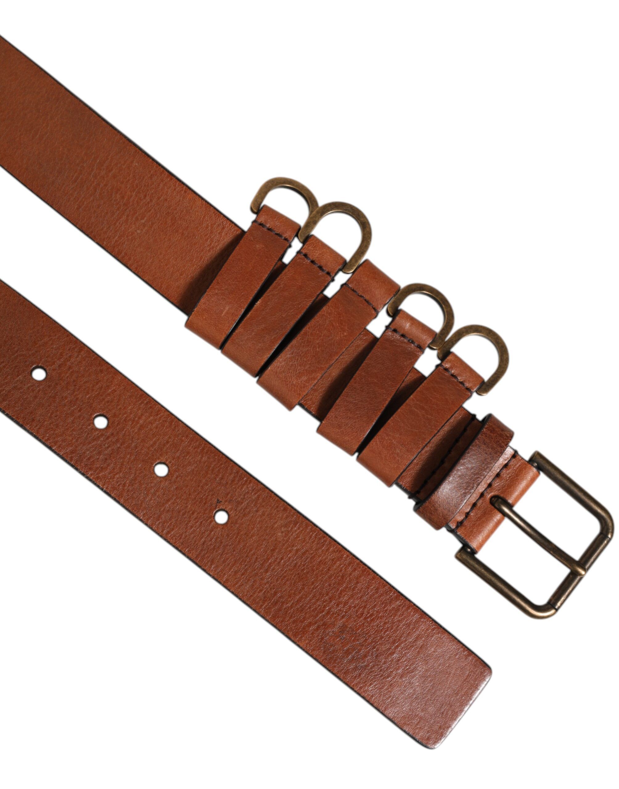 Classic Gold Metal Logo Buckle Men Men's Belt - Dolce & Gabbana - Modalova