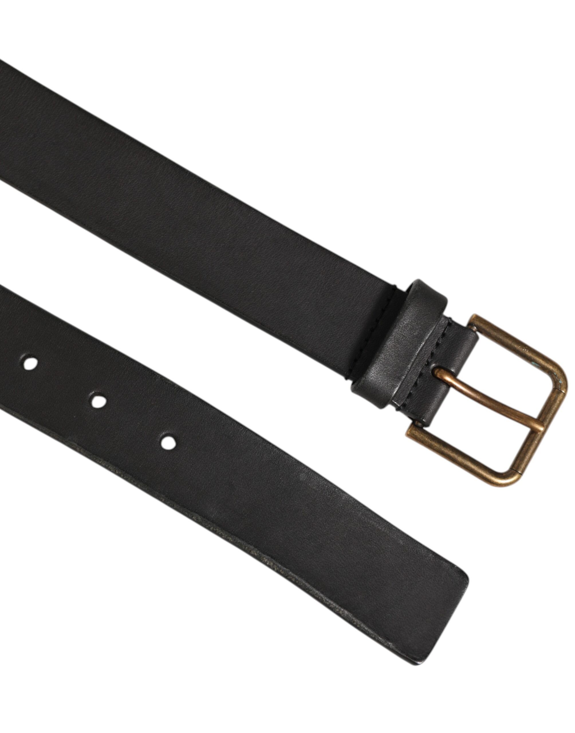 Leather Metal Buckle Classic Men Men's Belt - Dolce & Gabbana - Modalova