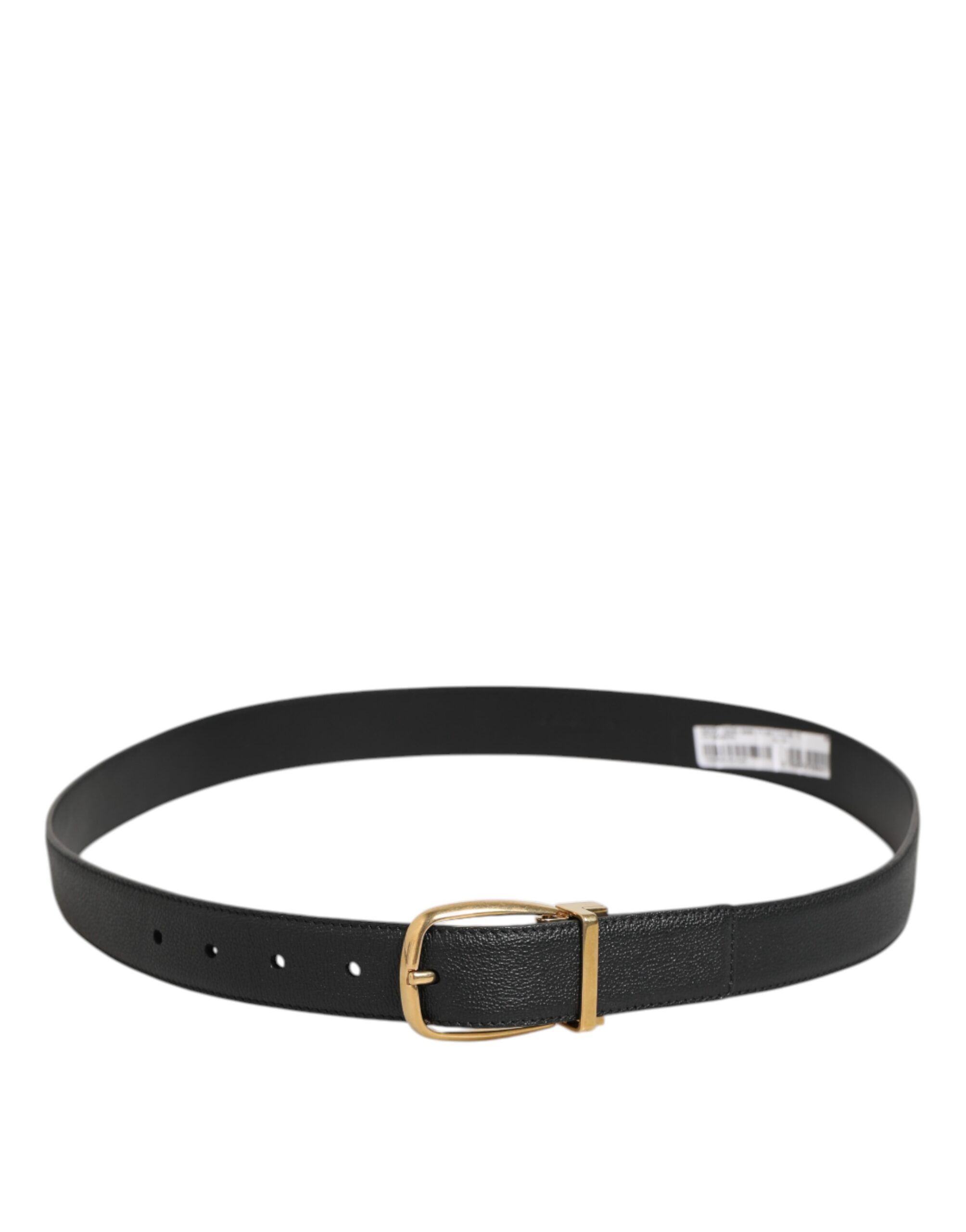 Leather Classic Metal Logo Buckle Men's Belt - Dolce & Gabbana - Modalova