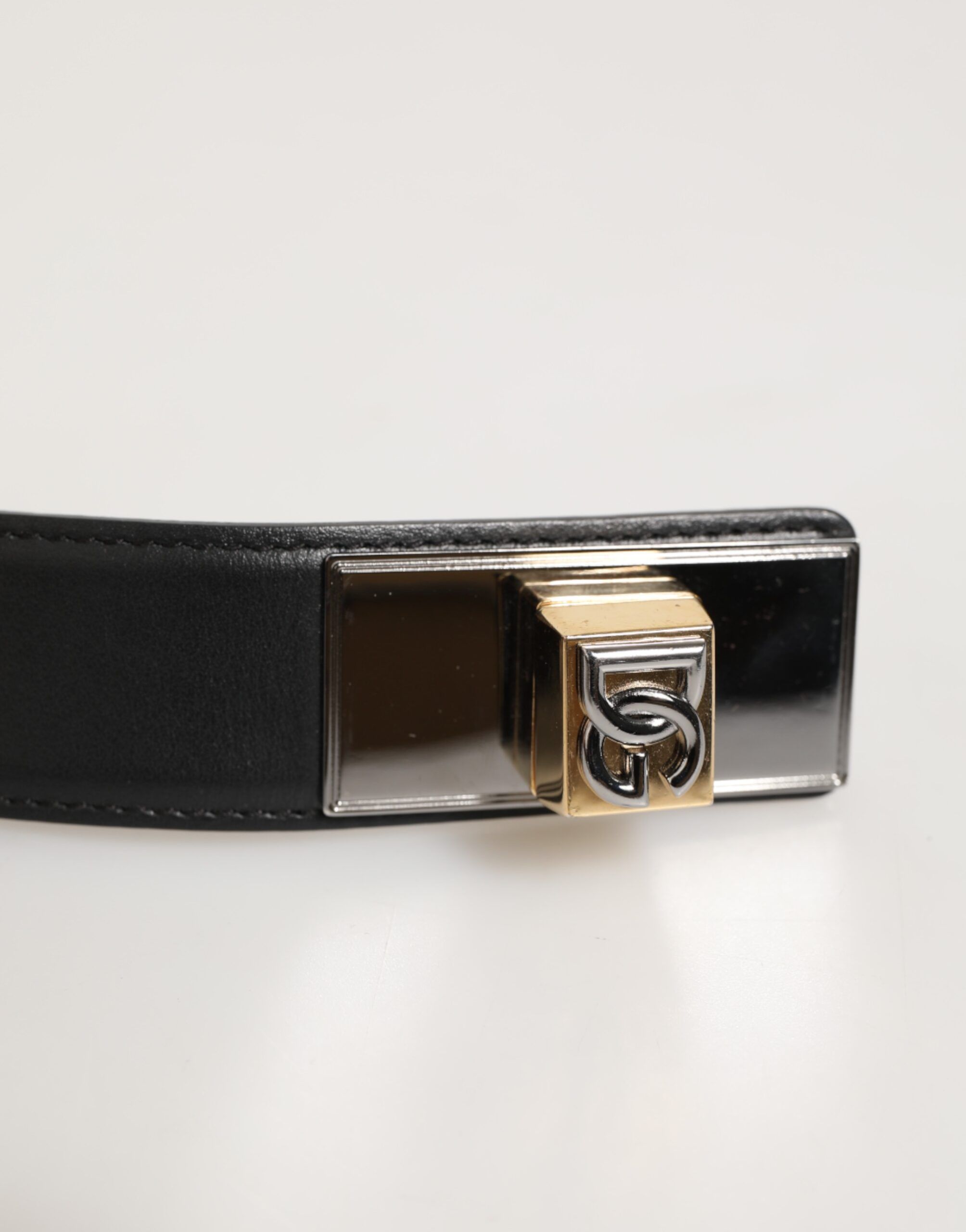 Leather Classic Metal Logo Buckle Men's Belt - Dolce & Gabbana - Modalova