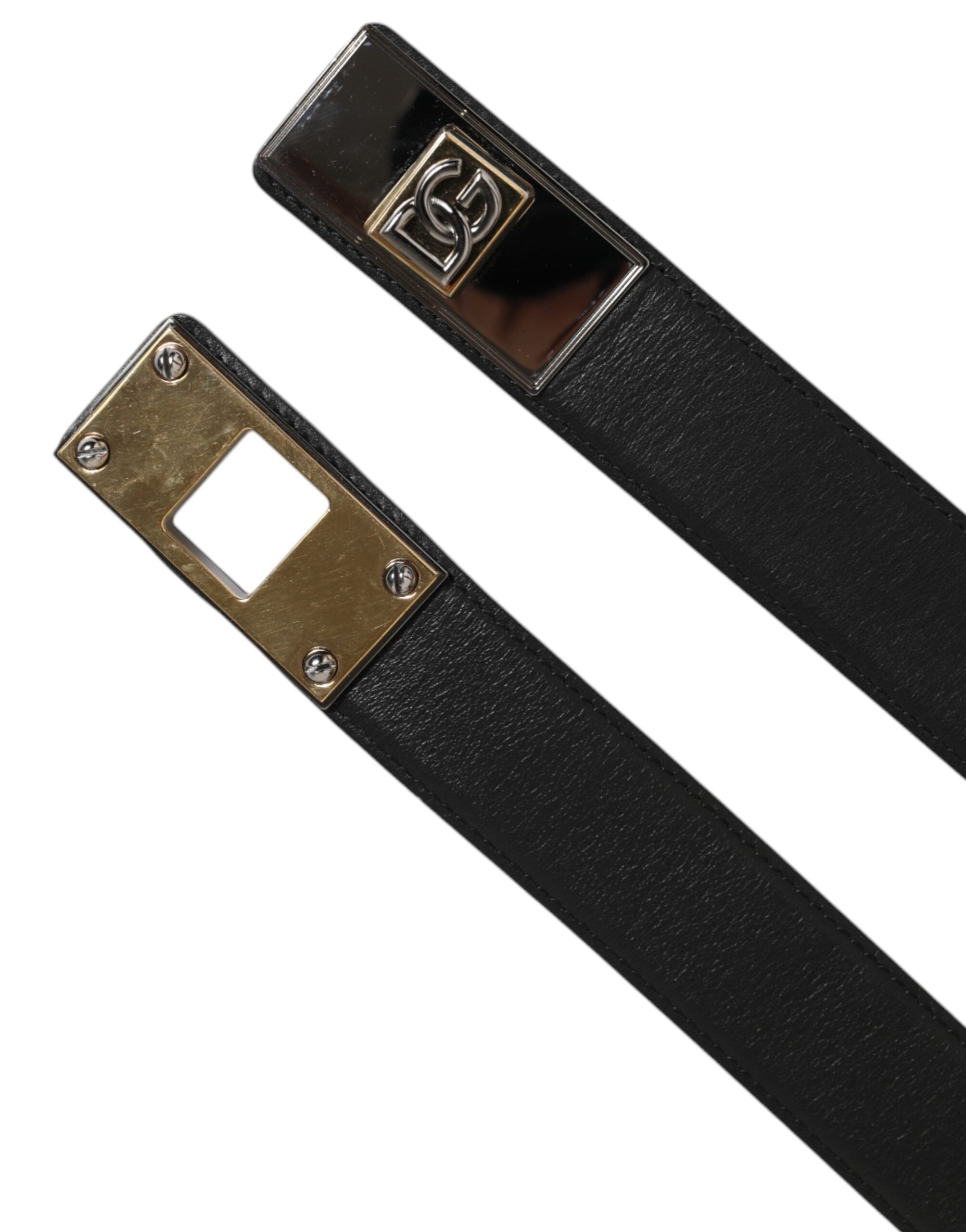 Leather Classic Metal Logo Buckle Men's Belt - Dolce & Gabbana - Modalova