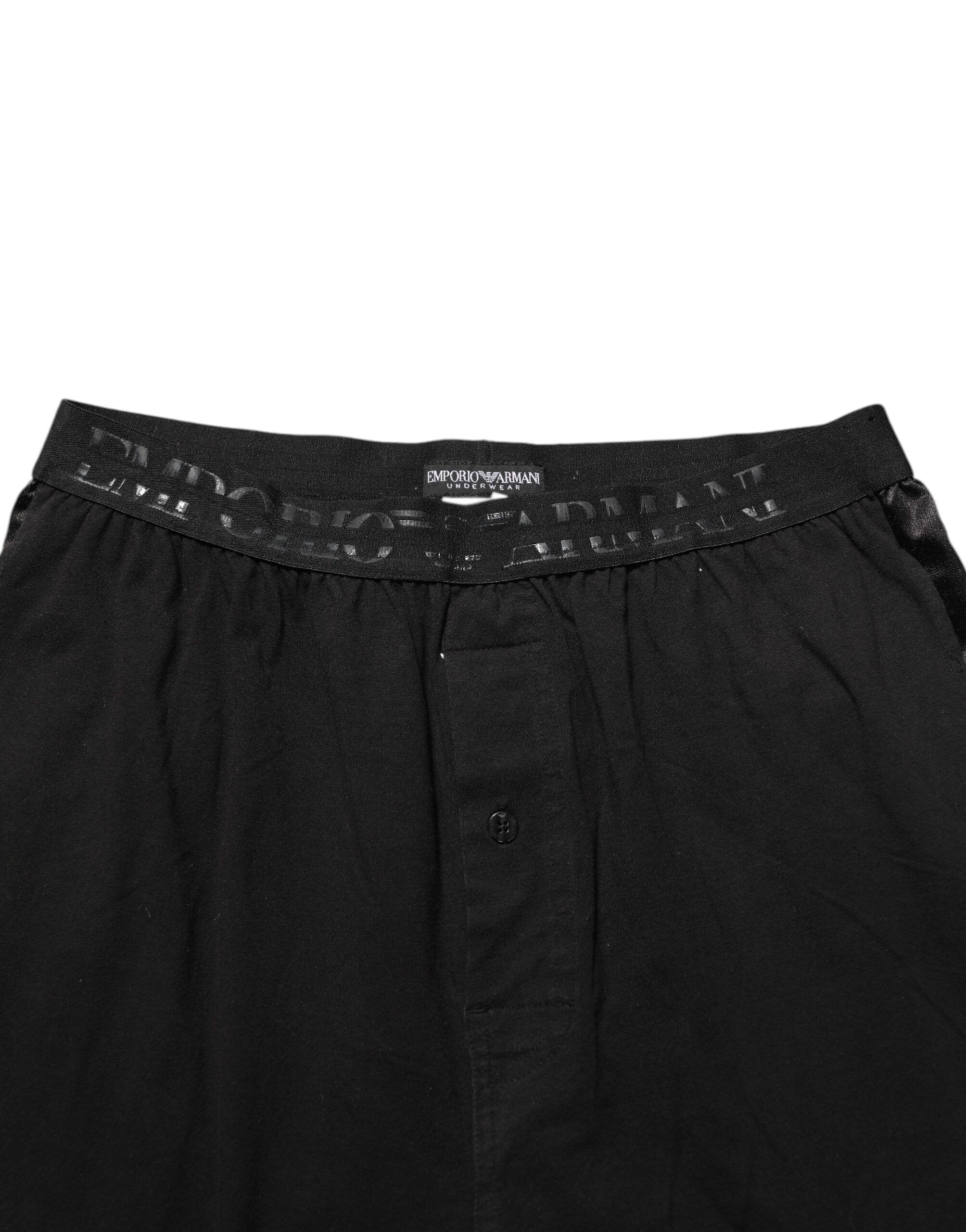 Cotton Blend Logo Waistband Trouser Men's Pants (Pre-Owned) - Emporio Armani - Modalova