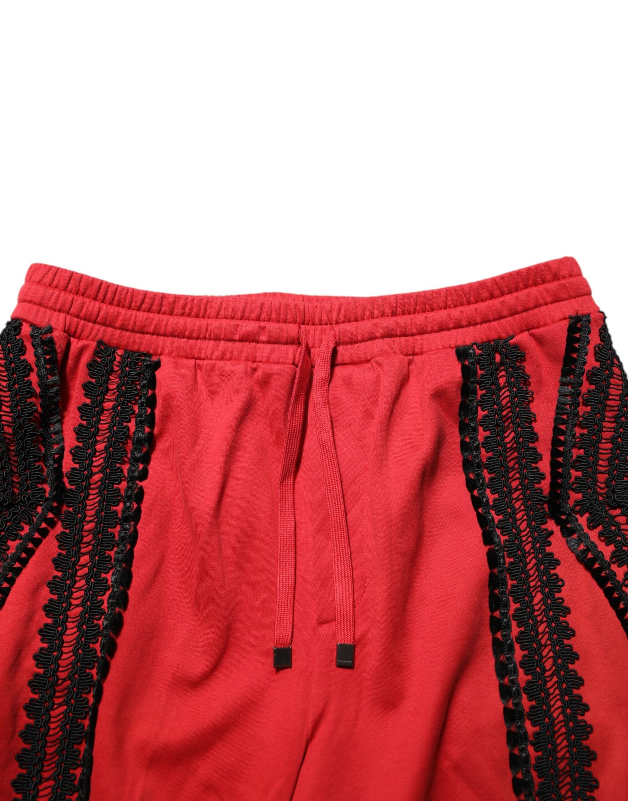 Embroidered Casual Cropped Trouser Men's Pants - Dolce & Gabbana - Modalova