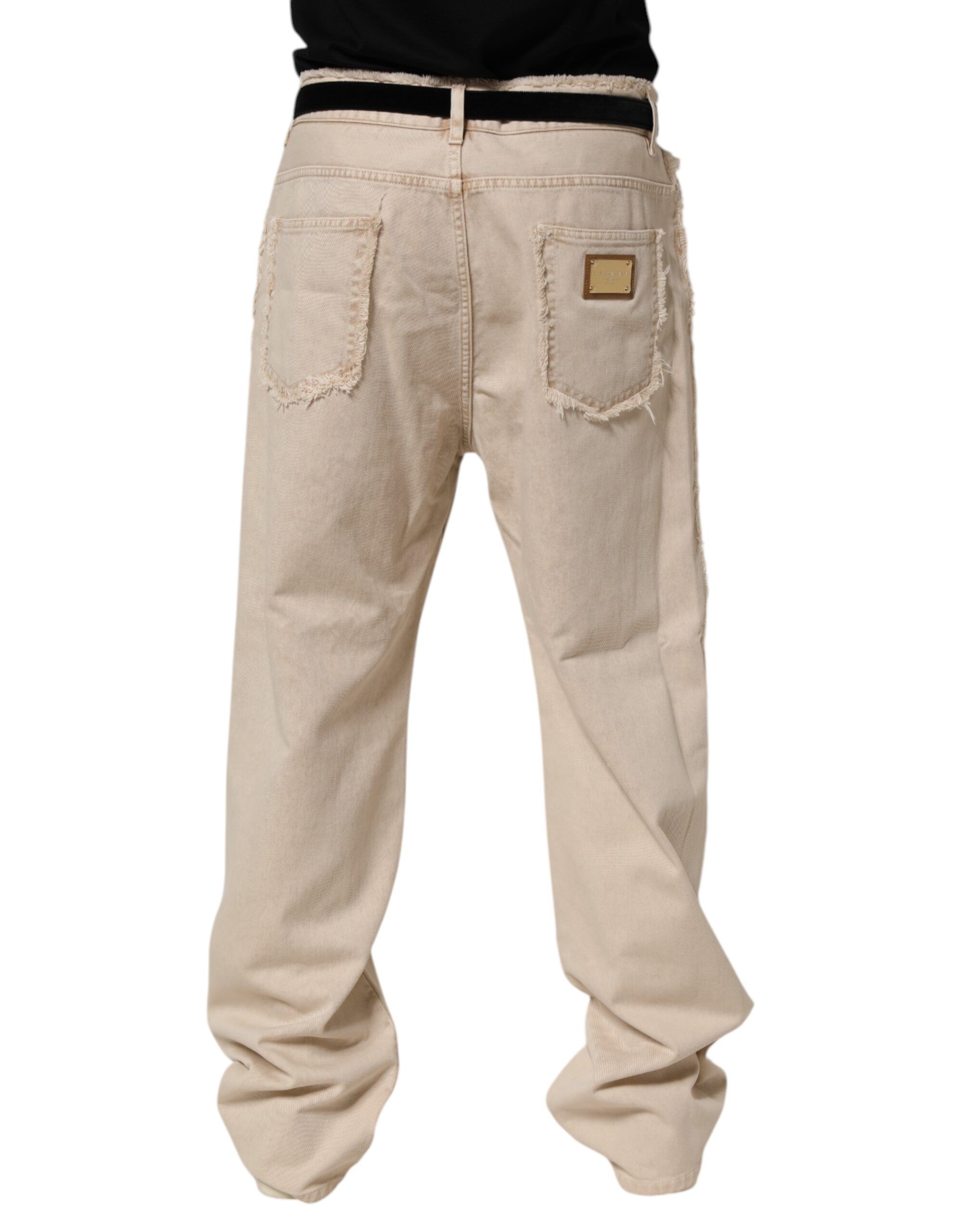 Cotton Straight Denim Trouser Men's Jeans - Dolce & Gabbana - Modalova