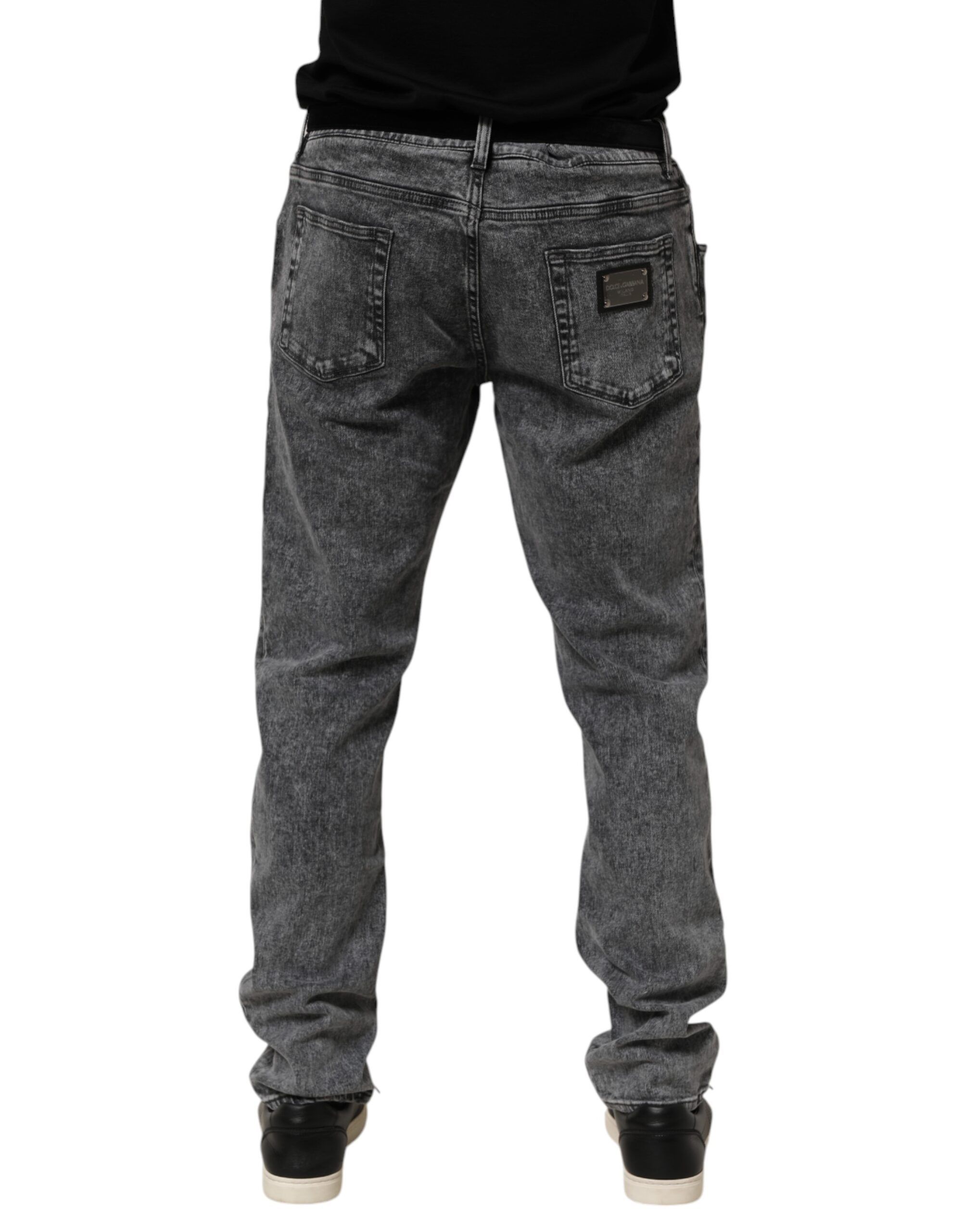 Cotton Slim Fit Denim Trouser Men's Jeans - Dolce & Gabbana - Modalova