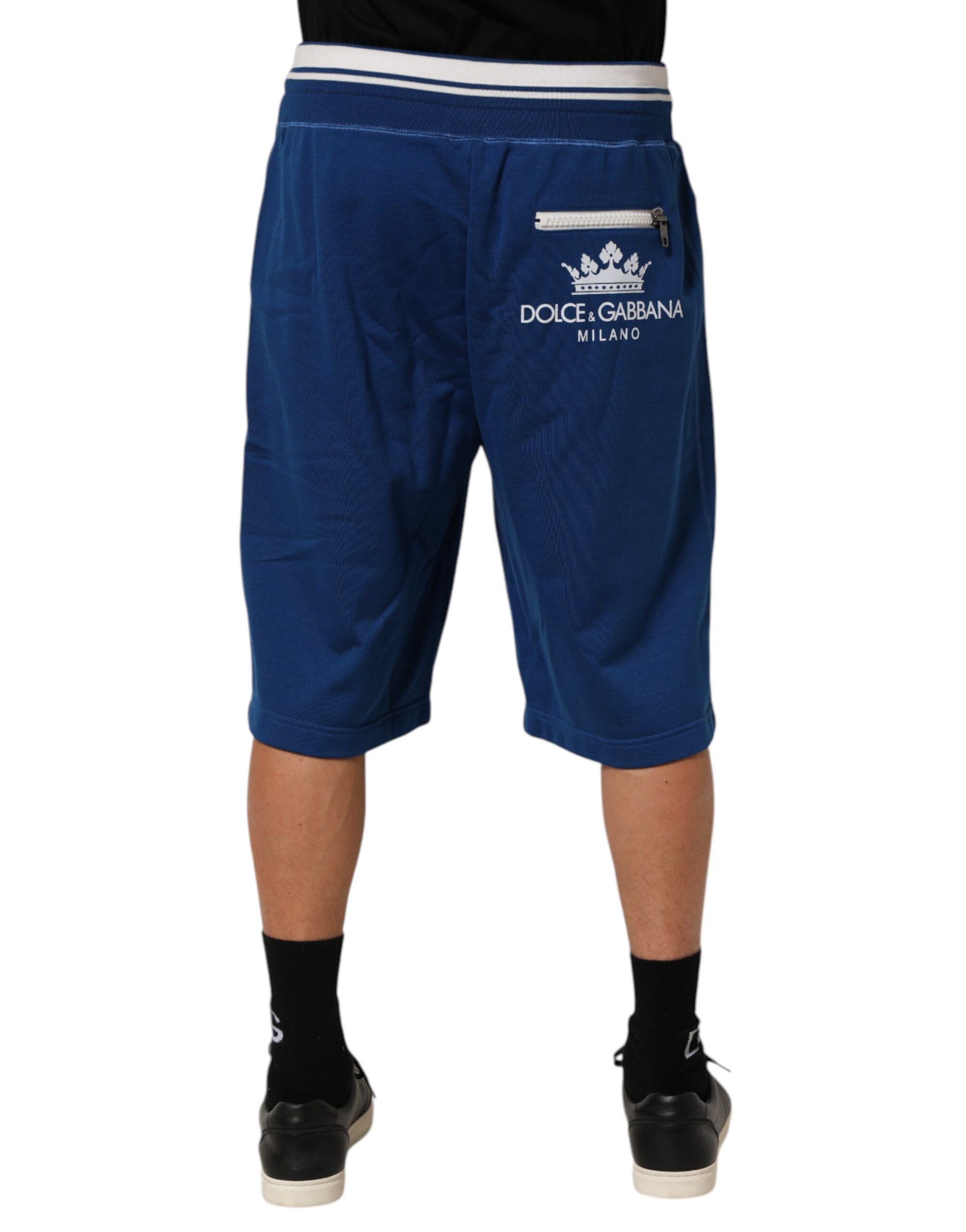 Cotton Blend Bermuda Sweatpants Men's Shorts - Dolce & Gabbana - Modalova