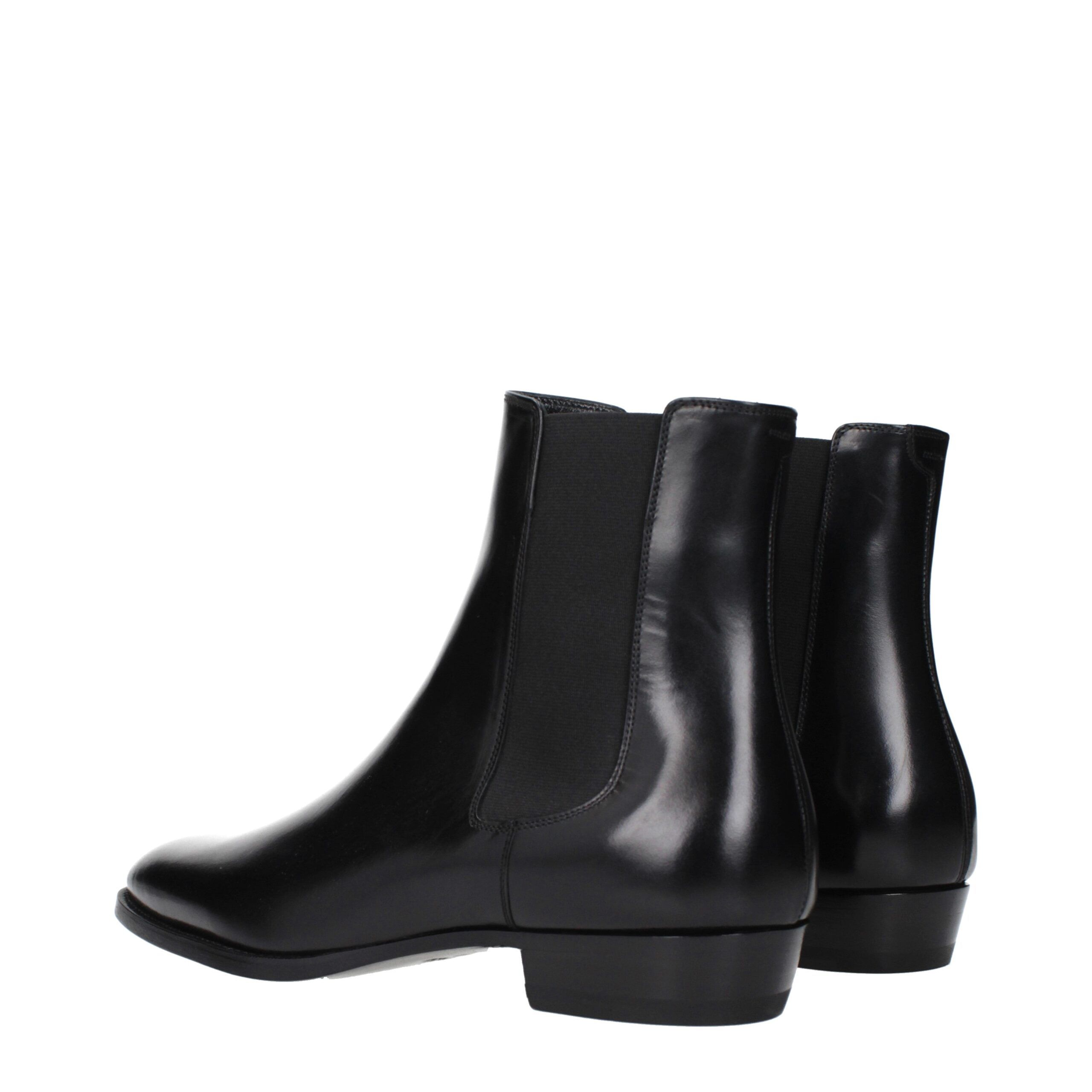 Leather Ankle Men's Boots - Celine - Modalova