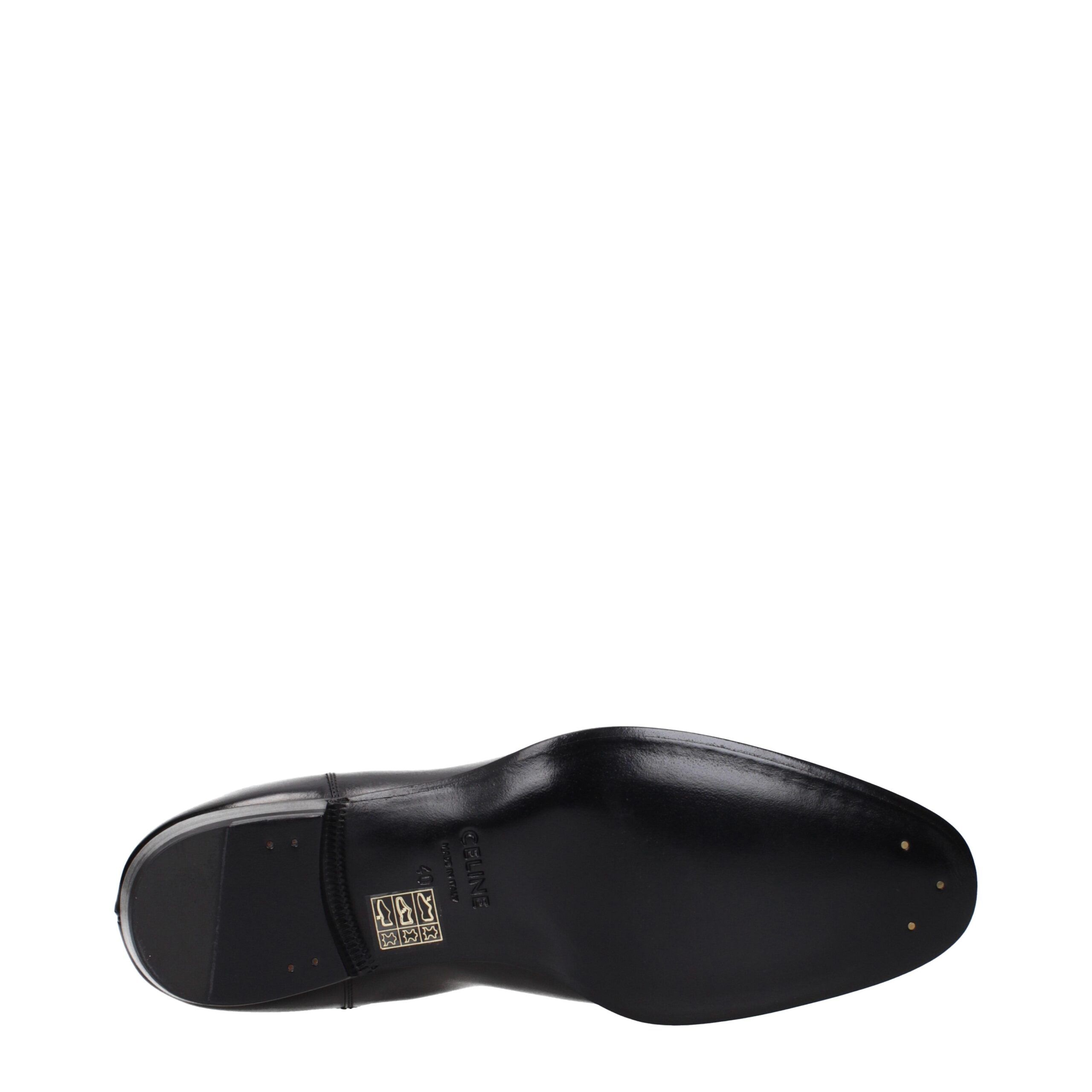Leather Ankle Men's Boots - Celine - Modalova
