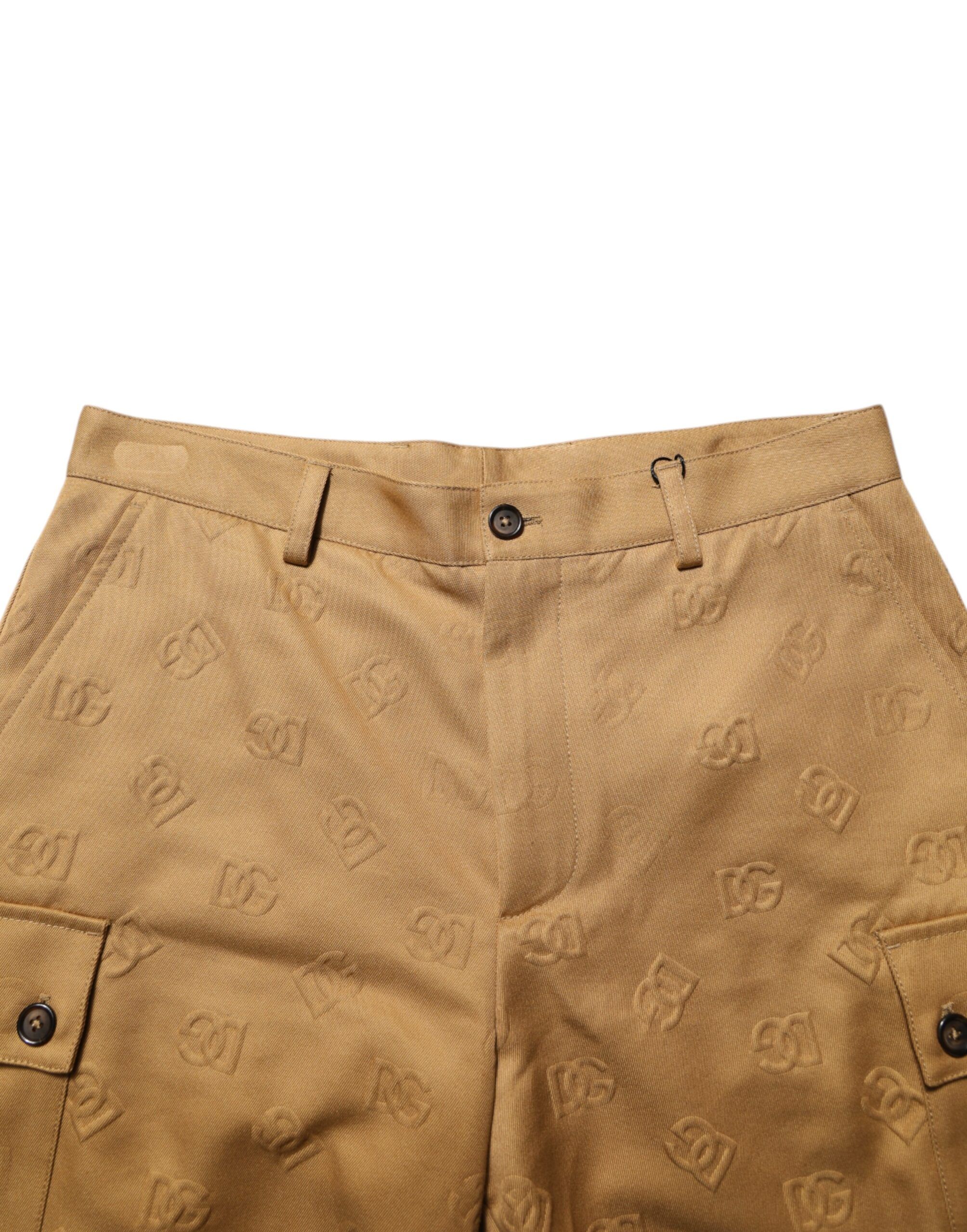 Cotton Stretch Logo CargoBermuda Men's Shorts - Dolce & Gabbana - Modalova