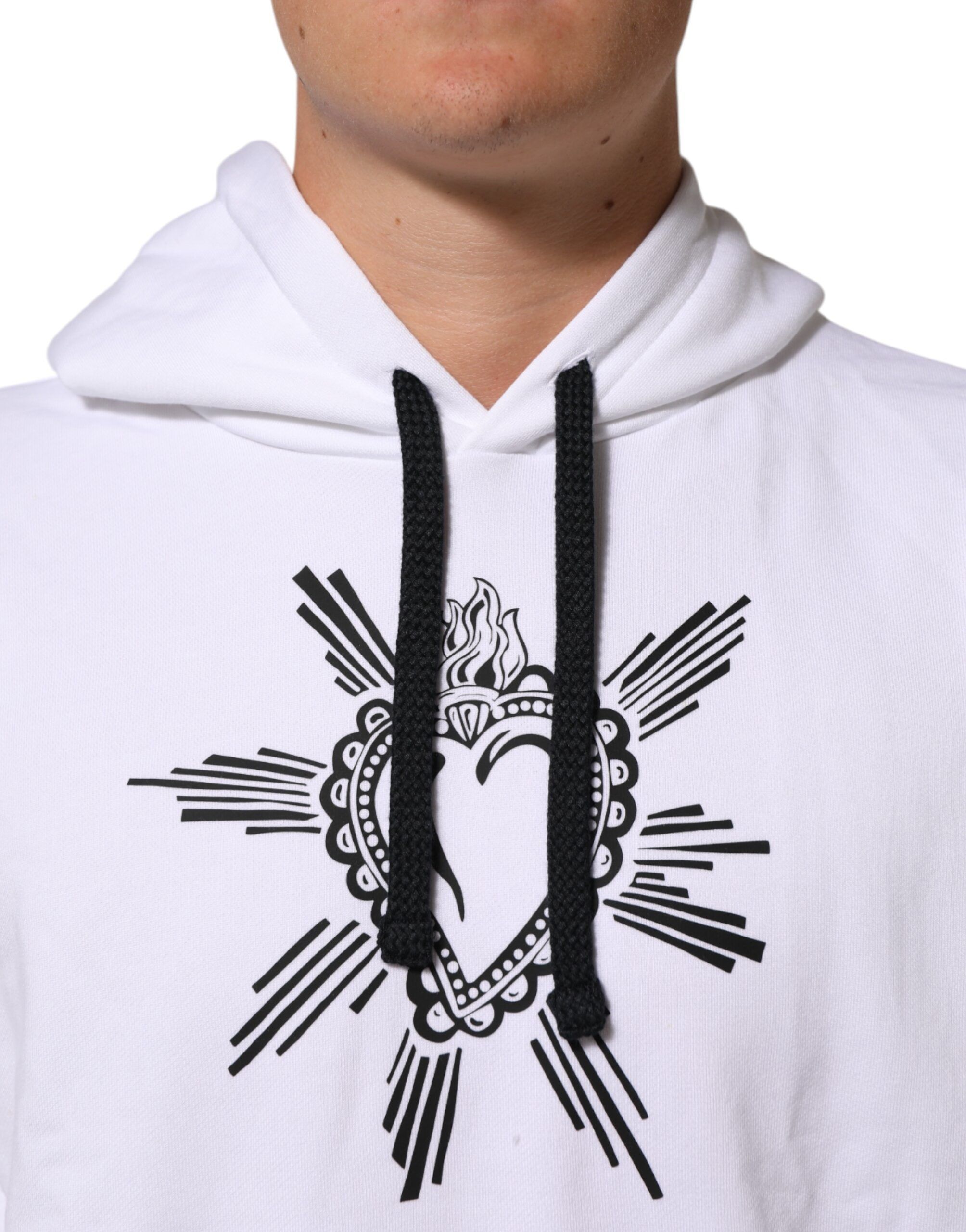 Sacred Heart Hooded Sweatshirt Men's Sweater (Pre-Owned) - Dolce & Gabbana - Modalova
