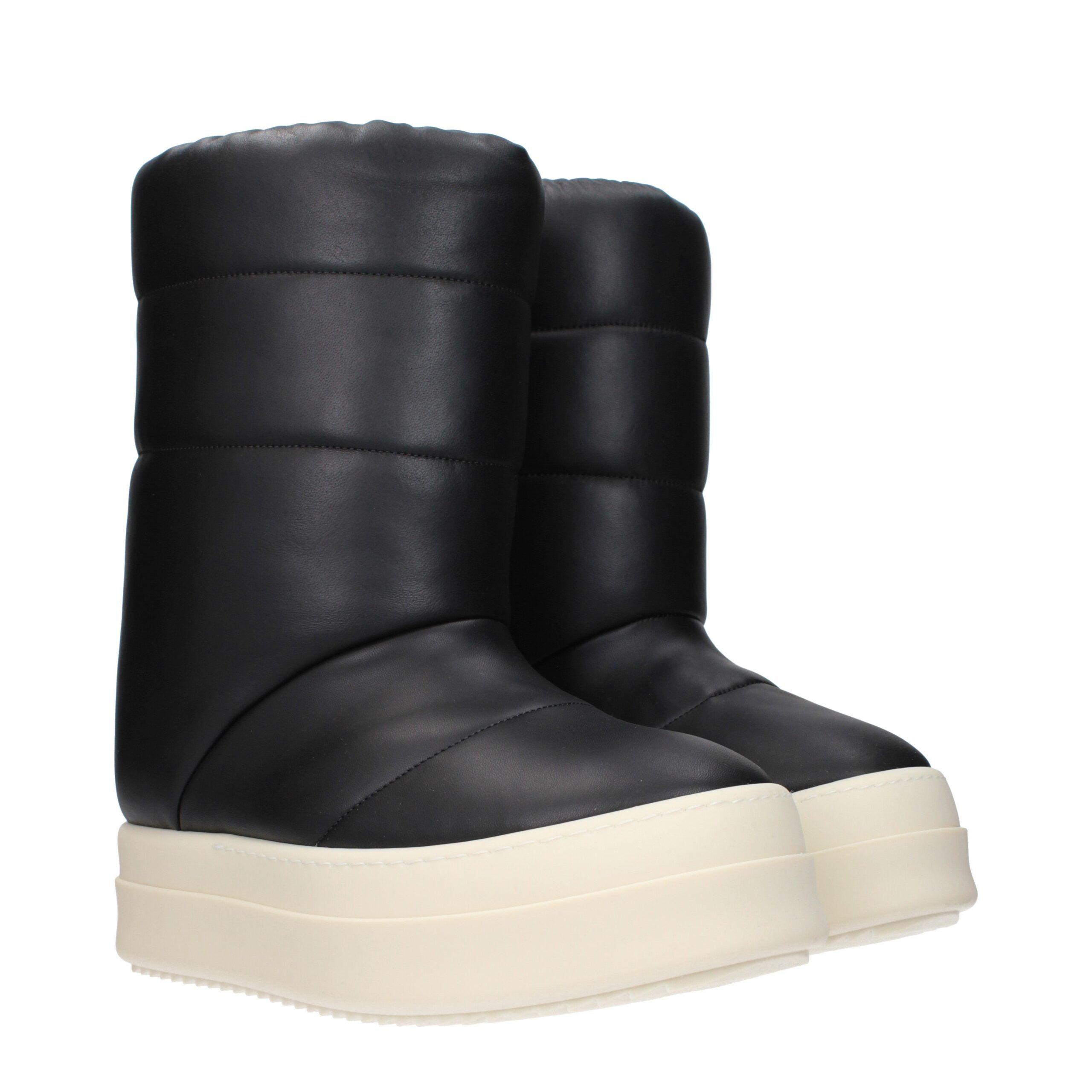 Leather Ankle Men's Boots - Rick Owens - Modalova