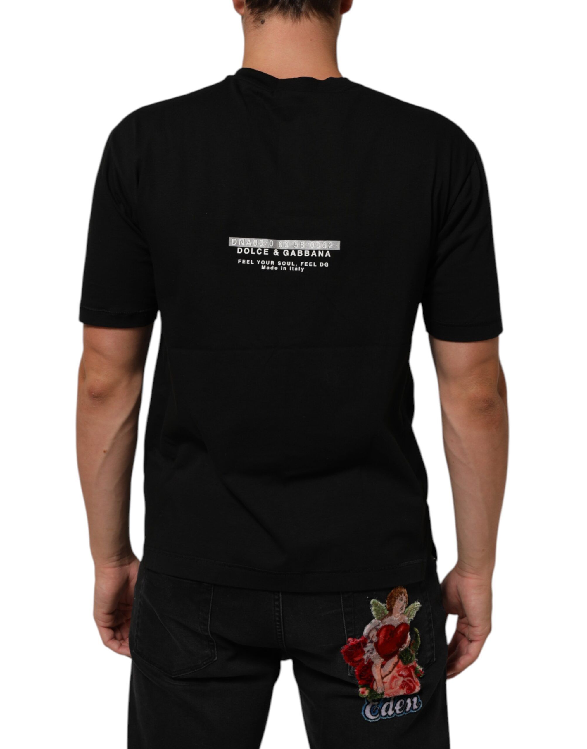 Statement Cotton Men Crew Neck Men's T-shirt (Pre-Owned) - Dolce & Gabbana - Modalova
