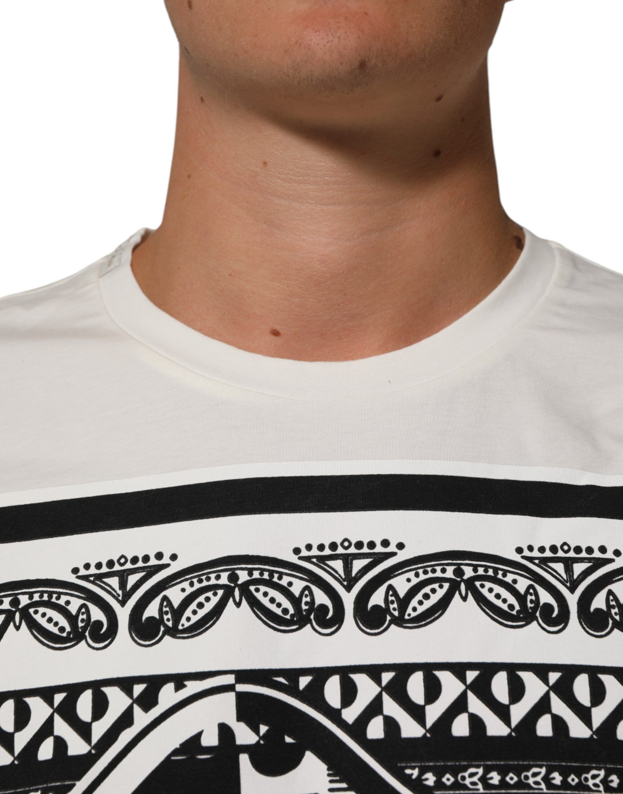 Cotton Logo Bandana Print Men Men's T-shirt (Pre-Owned) - Dolce & Gabbana - Modalova