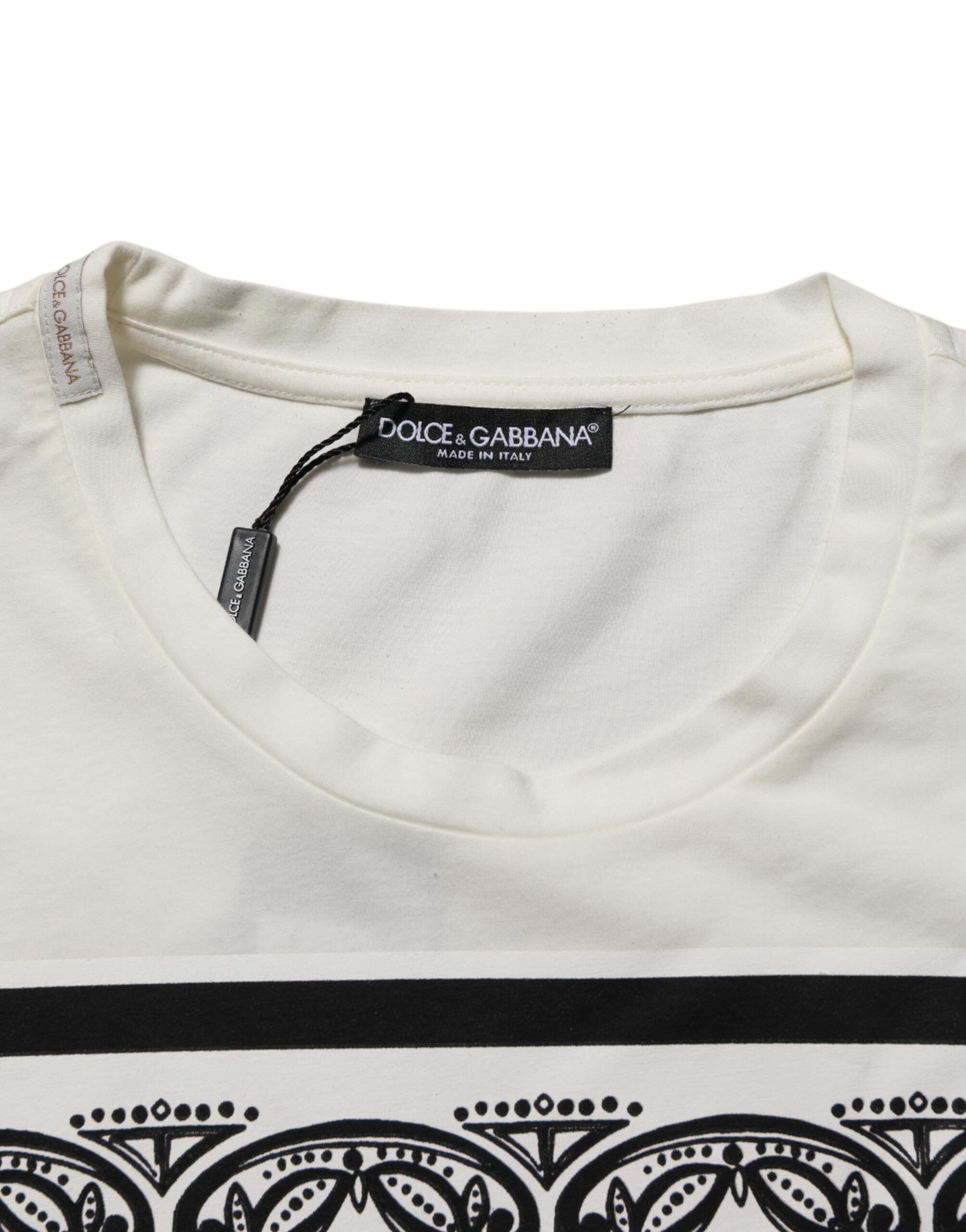 Cotton Logo Bandana Print Men Men's T-shirt (Pre-Owned) - Dolce & Gabbana - Modalova