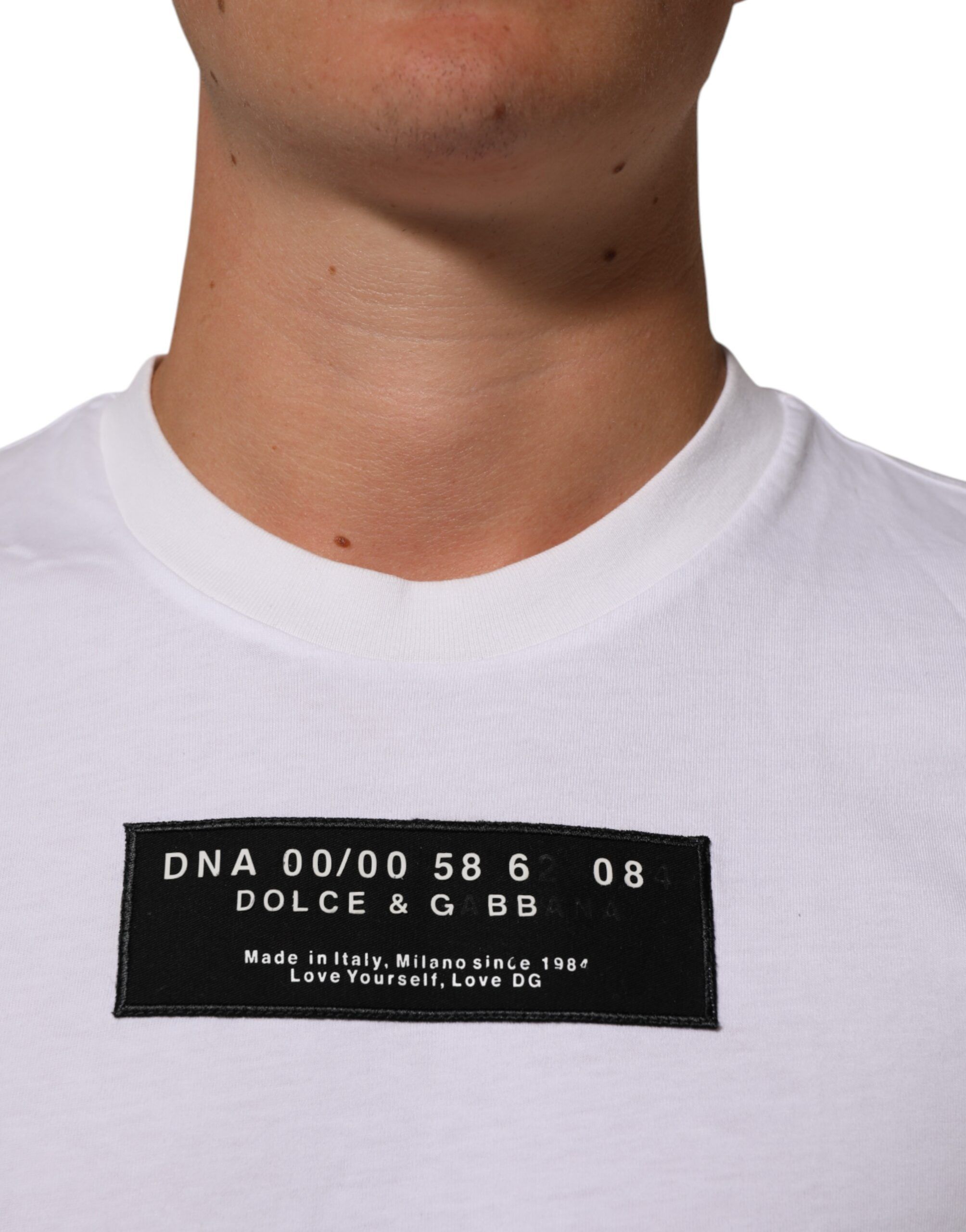 Cotton Logo Print Crew Neck Men Men's T-shirt (Pre-Owned) - Dolce & Gabbana - Modalova