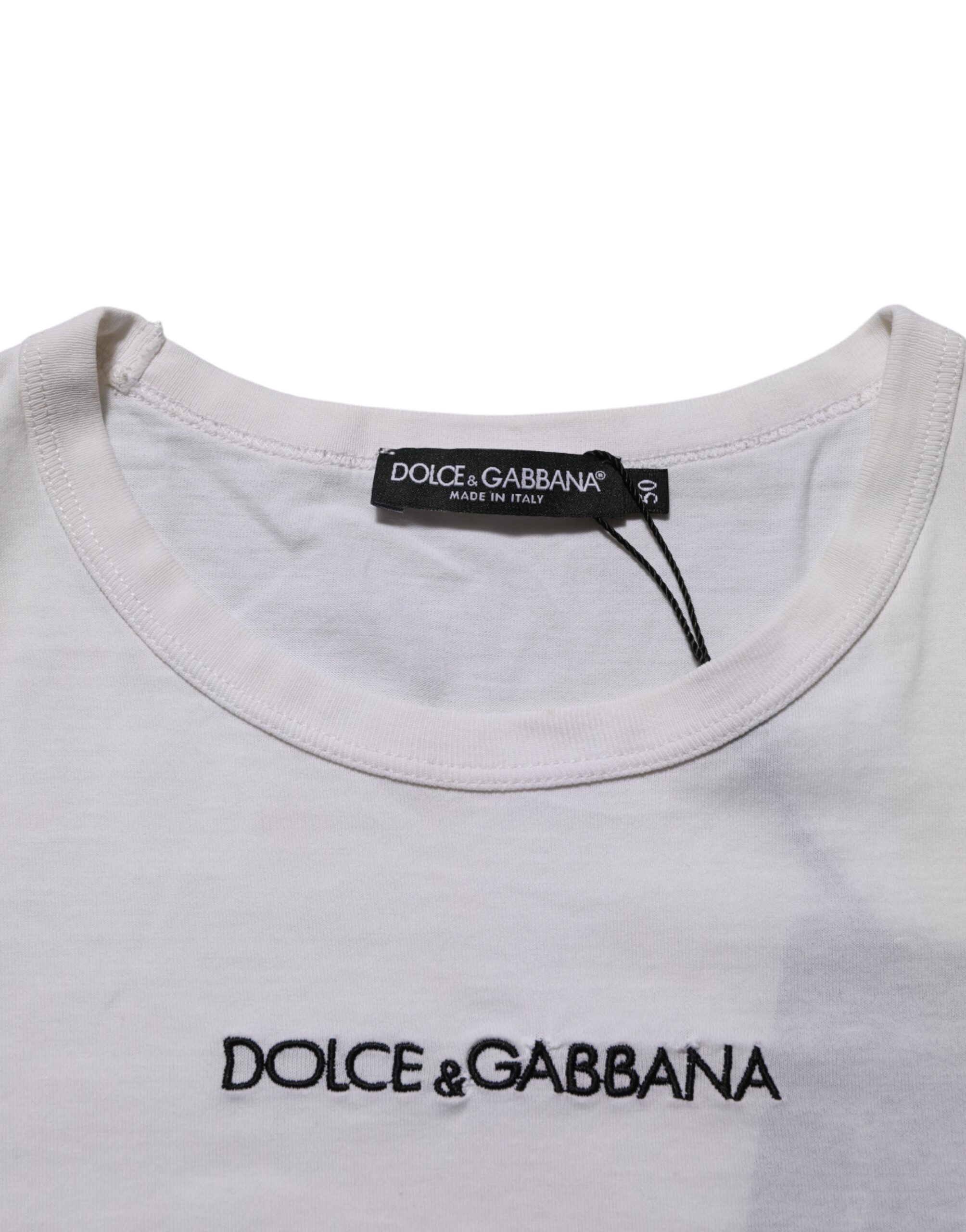 Logo Print Cotton Crew Neck Men Men's T-shirt (Pre-Owned) - Dolce & Gabbana - Modalova
