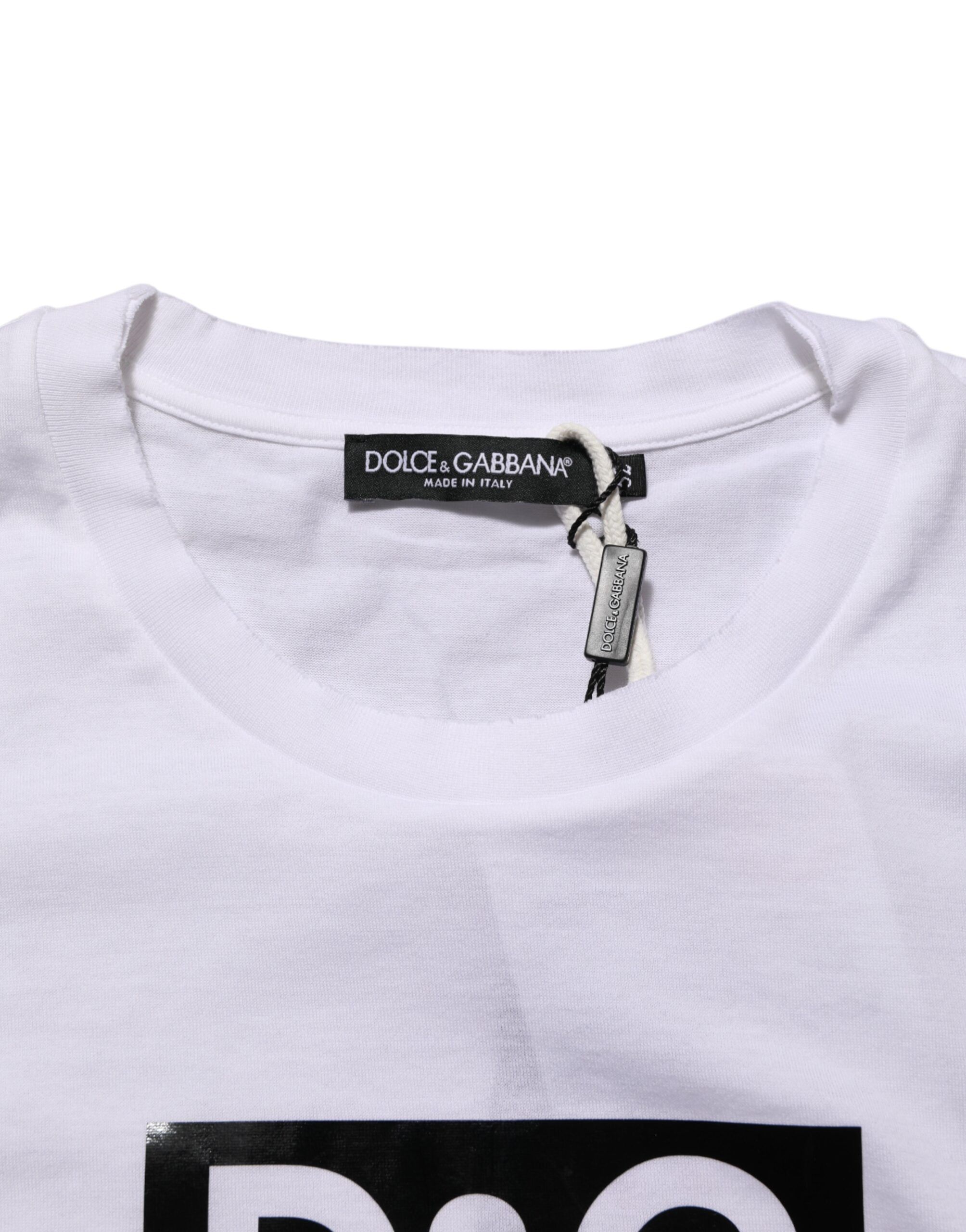 Logo Print Cotton Crew Neck Men's T-shirt (Pre-Owned) - Dolce & Gabbana - Modalova