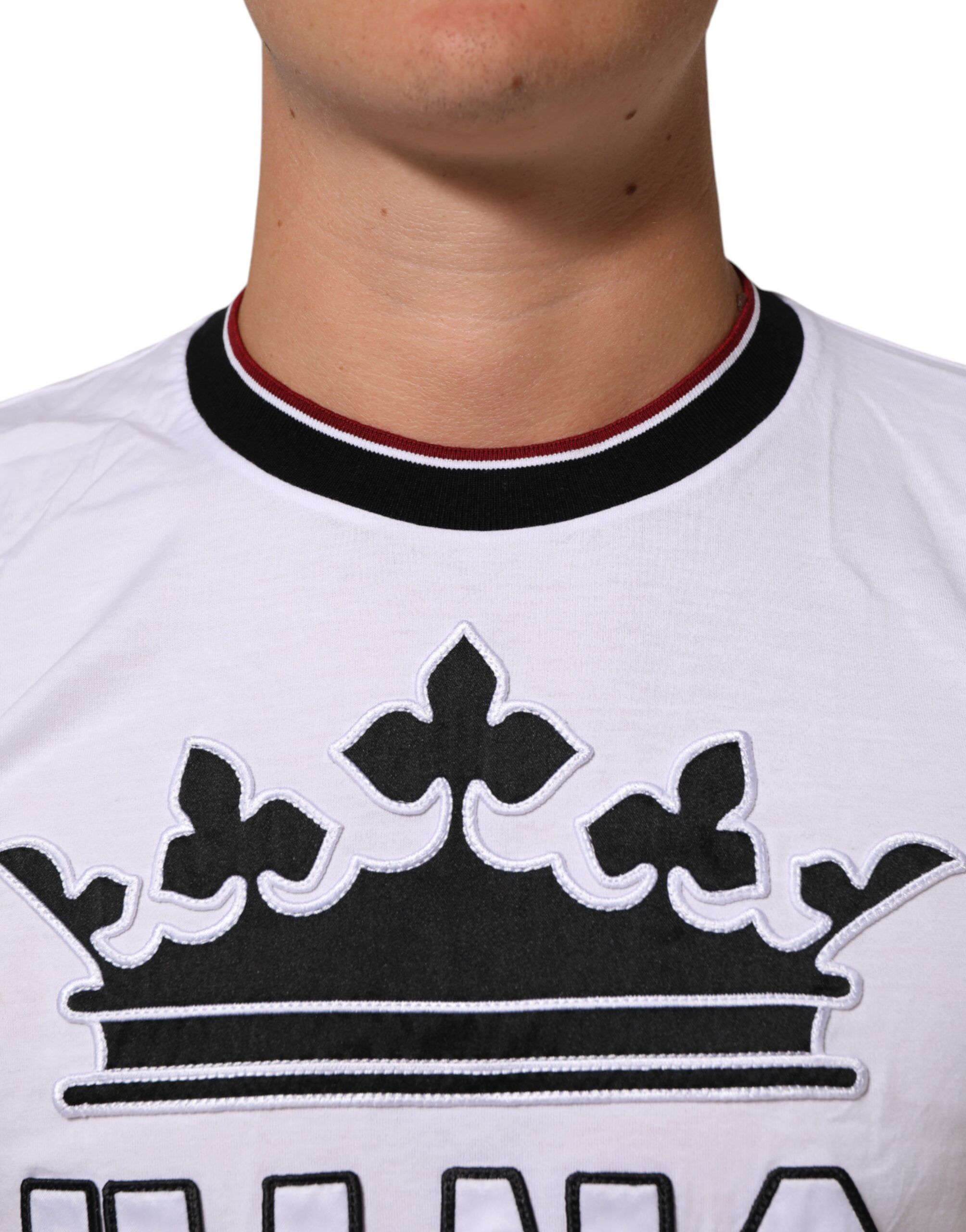 Cotton Crown King Embroidery Men's T-shirt (Pre-Owned) - Dolce & Gabbana - Modalova