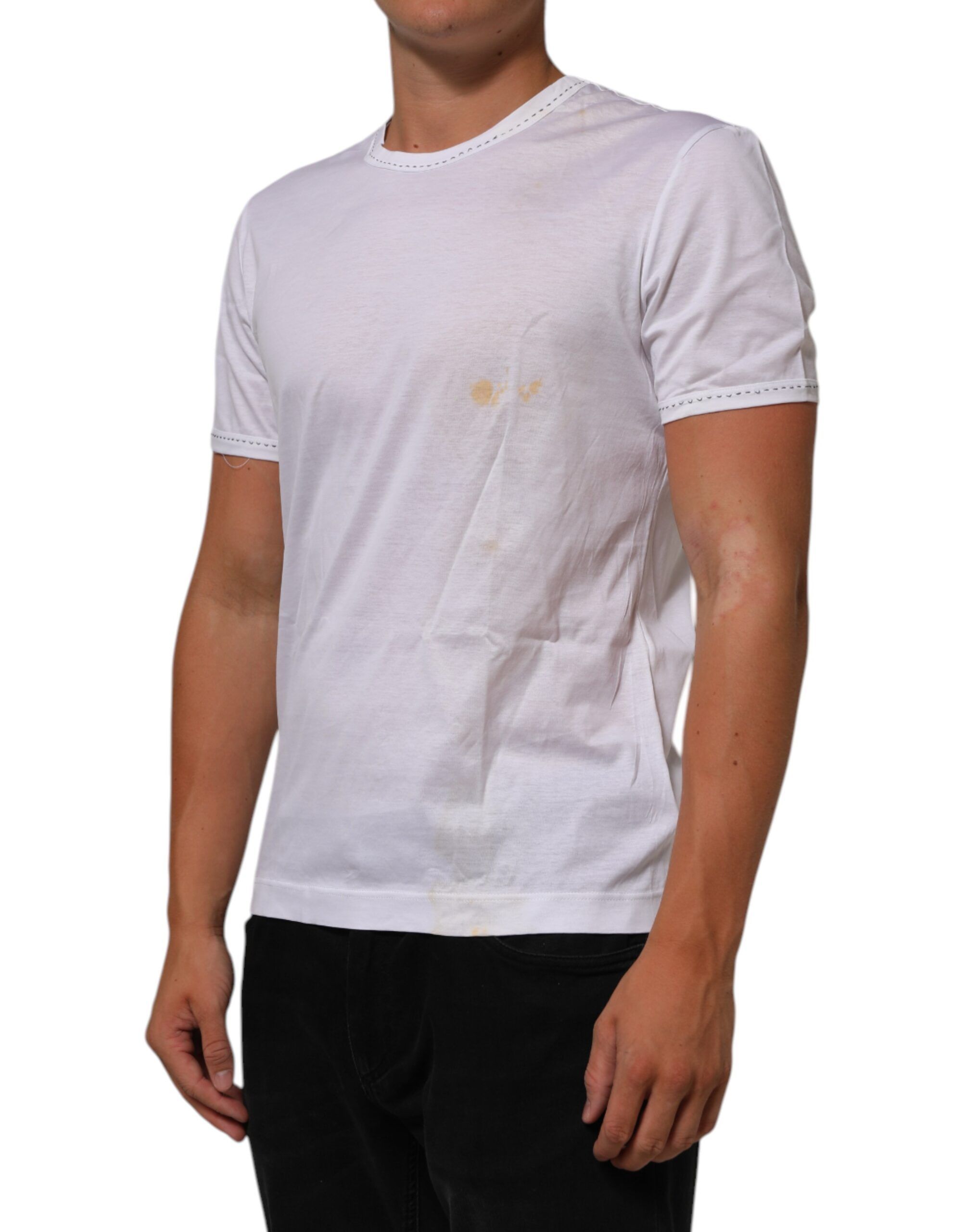 Cotton Crew Neck Underwear Tee Men's T-shirt (Pre-Owned) - Dolce & Gabbana - Modalova