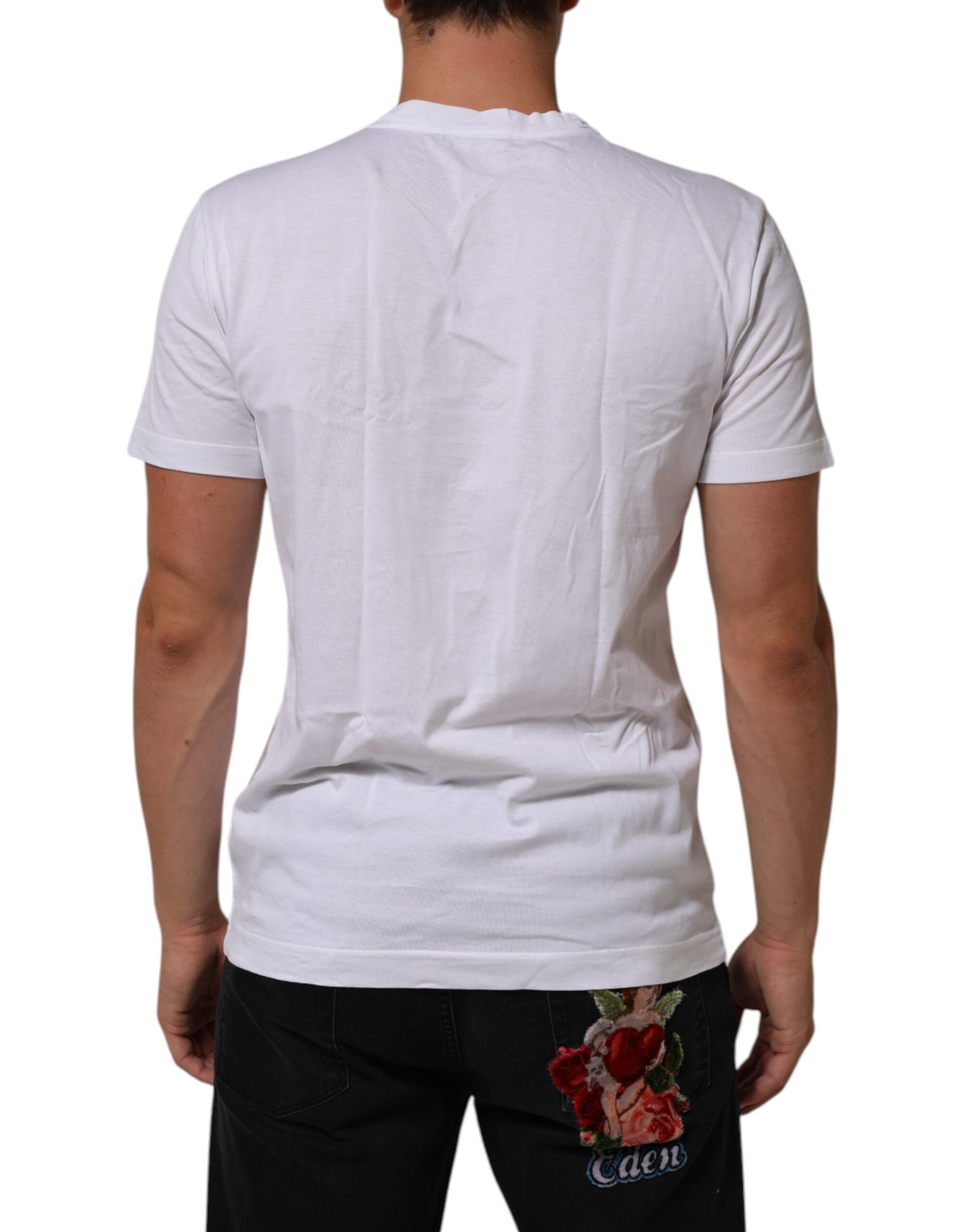 Cotton DG Love Patch Crew Neck Men's T-shirt (Pre-Owned) - Dolce & Gabbana - Modalova