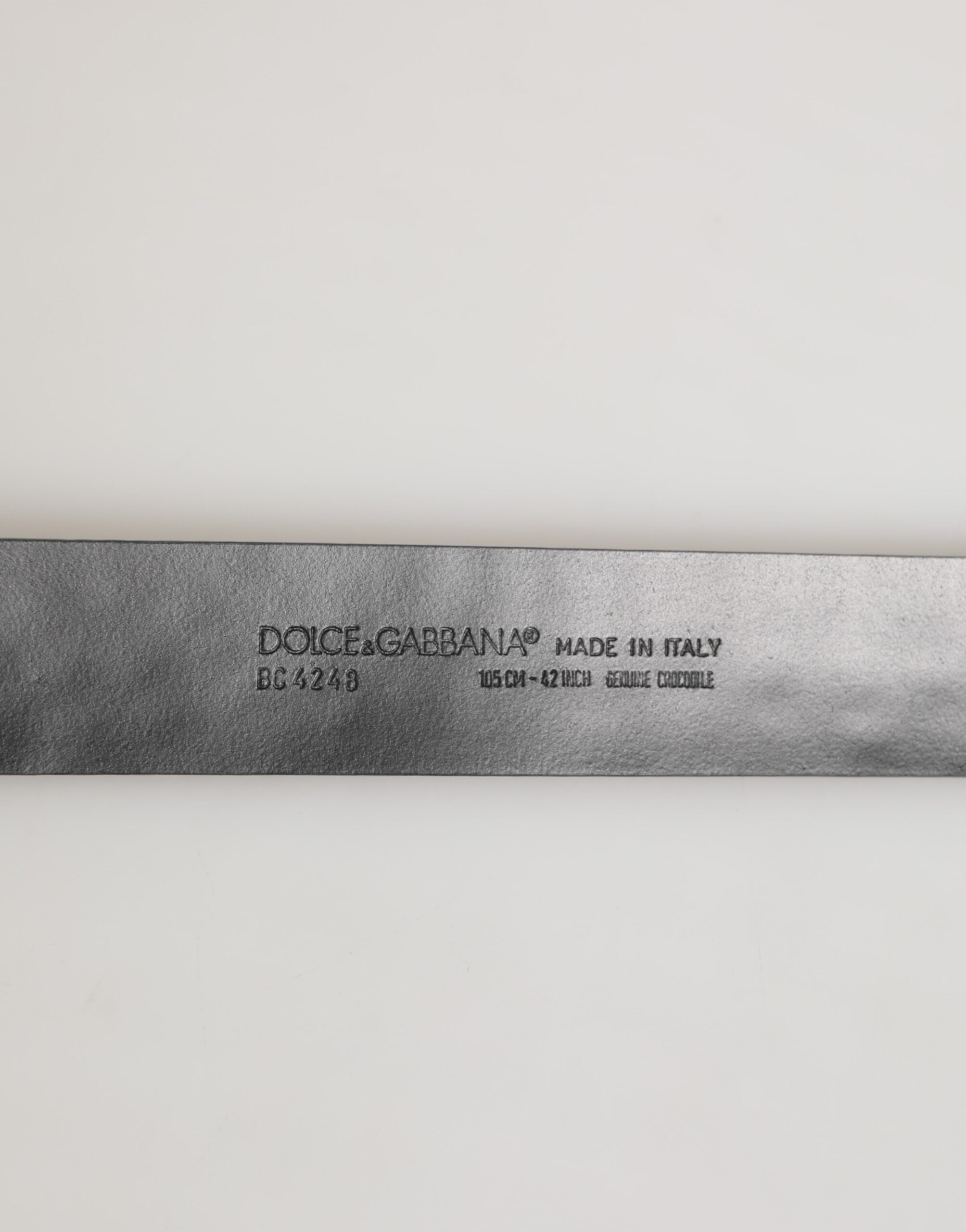 Exotic Leather DG Logo Buckle Men's Belt - Dolce & Gabbana - Modalova