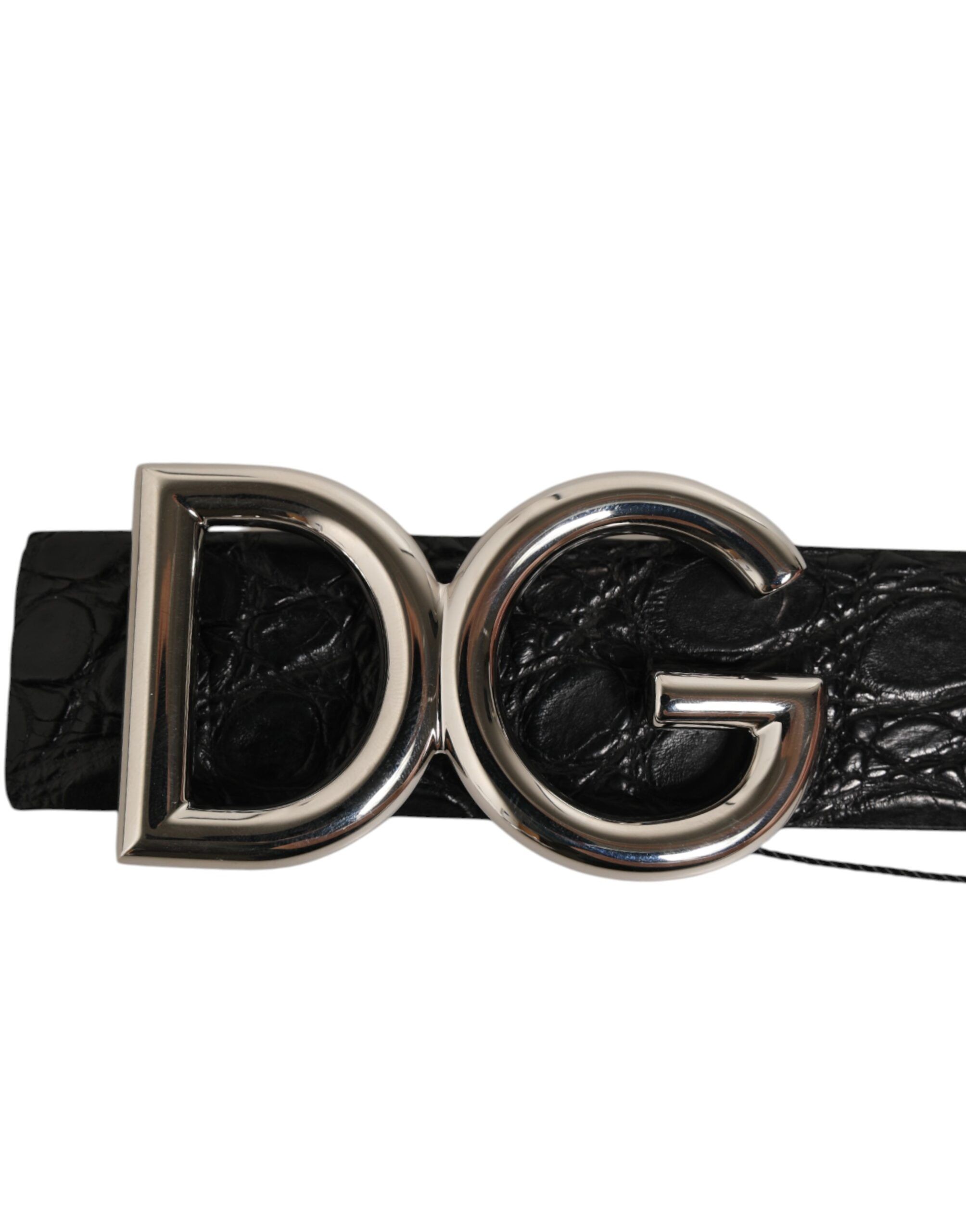 Exotic Leather DG Logo Buckle Men's Belt - Dolce & Gabbana - Modalova