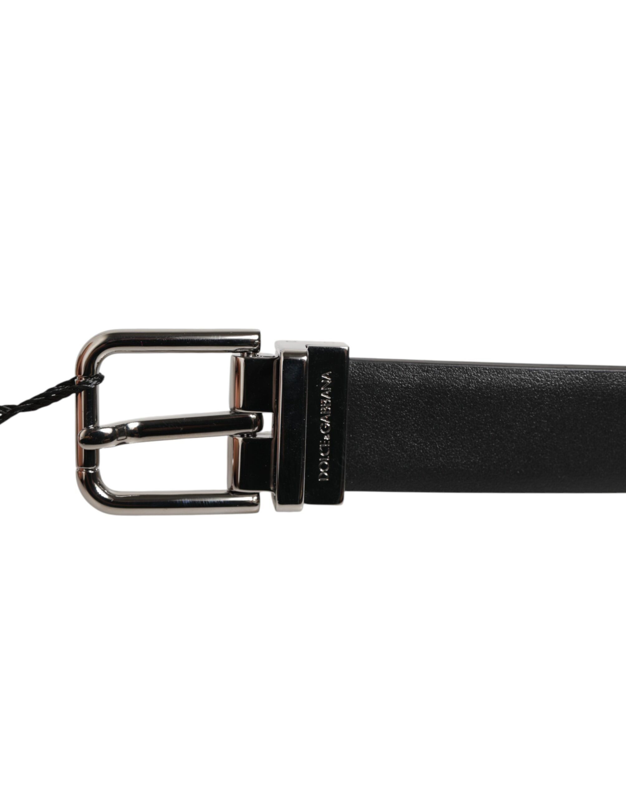 Leather Studded Silver-Tone Buckle Men's Belt - Dolce & Gabbana - Modalova
