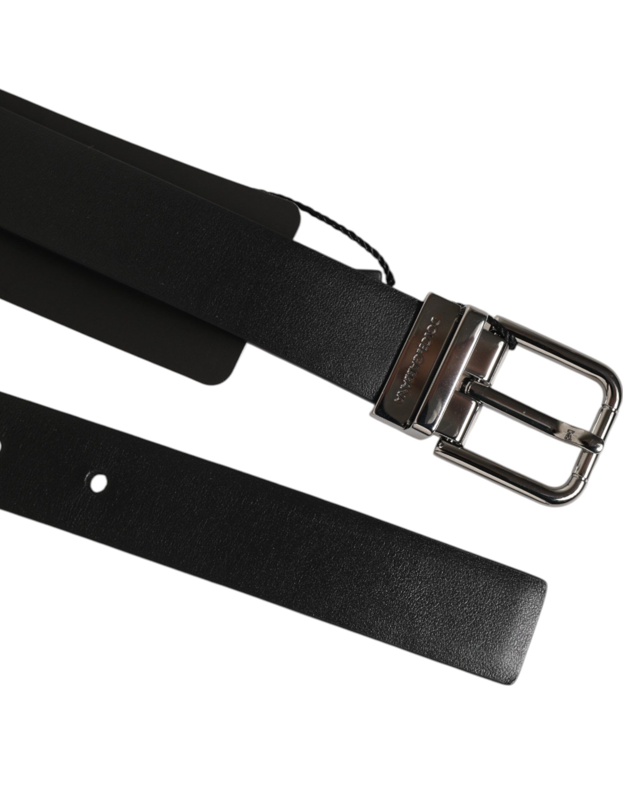Leather Studded Silver-Tone Buckle Men's Belt - Dolce & Gabbana - Modalova