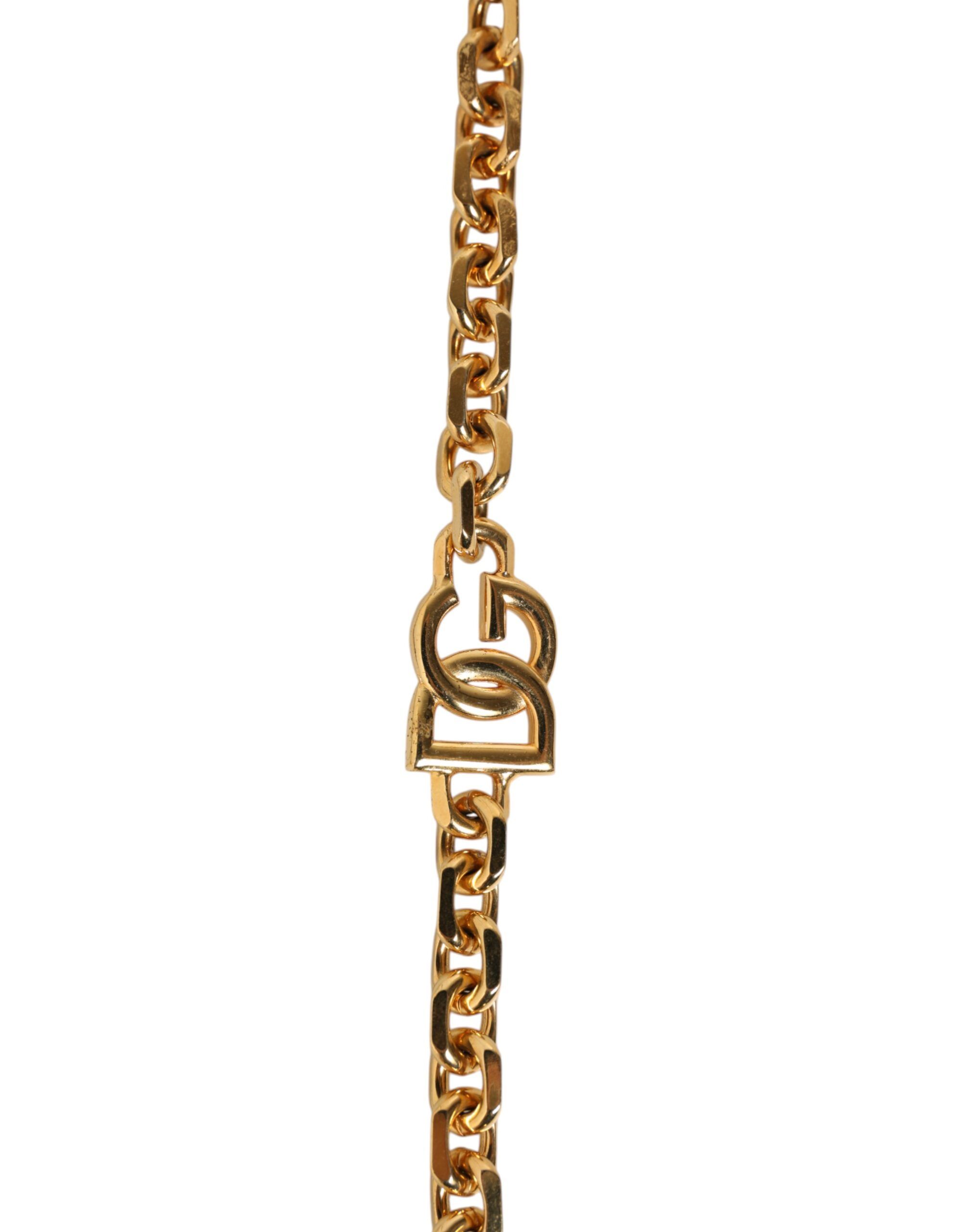 Leather Gold Chain Bag Accessory Shoulder Women's Strap - Dolce & Gabbana - Modalova