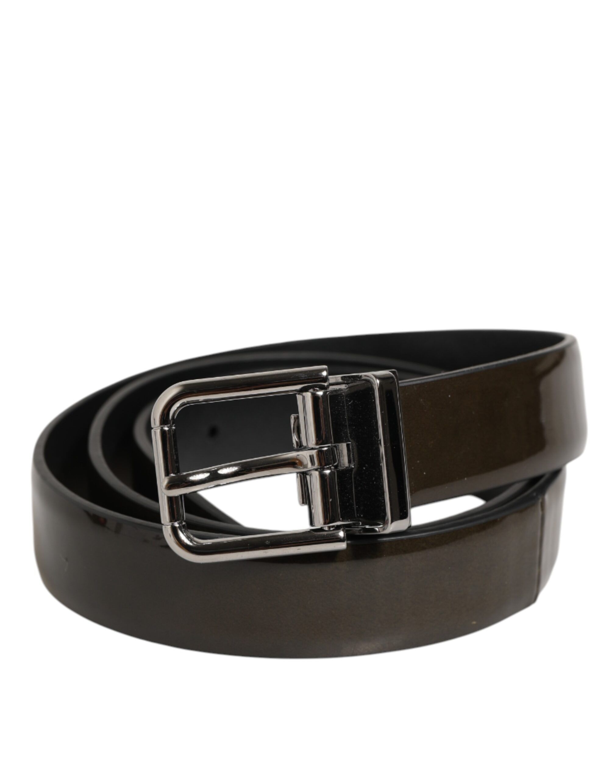 Glossy Leather Classic Metal Buckle Men's Belt - Dolce & Gabbana - Modalova