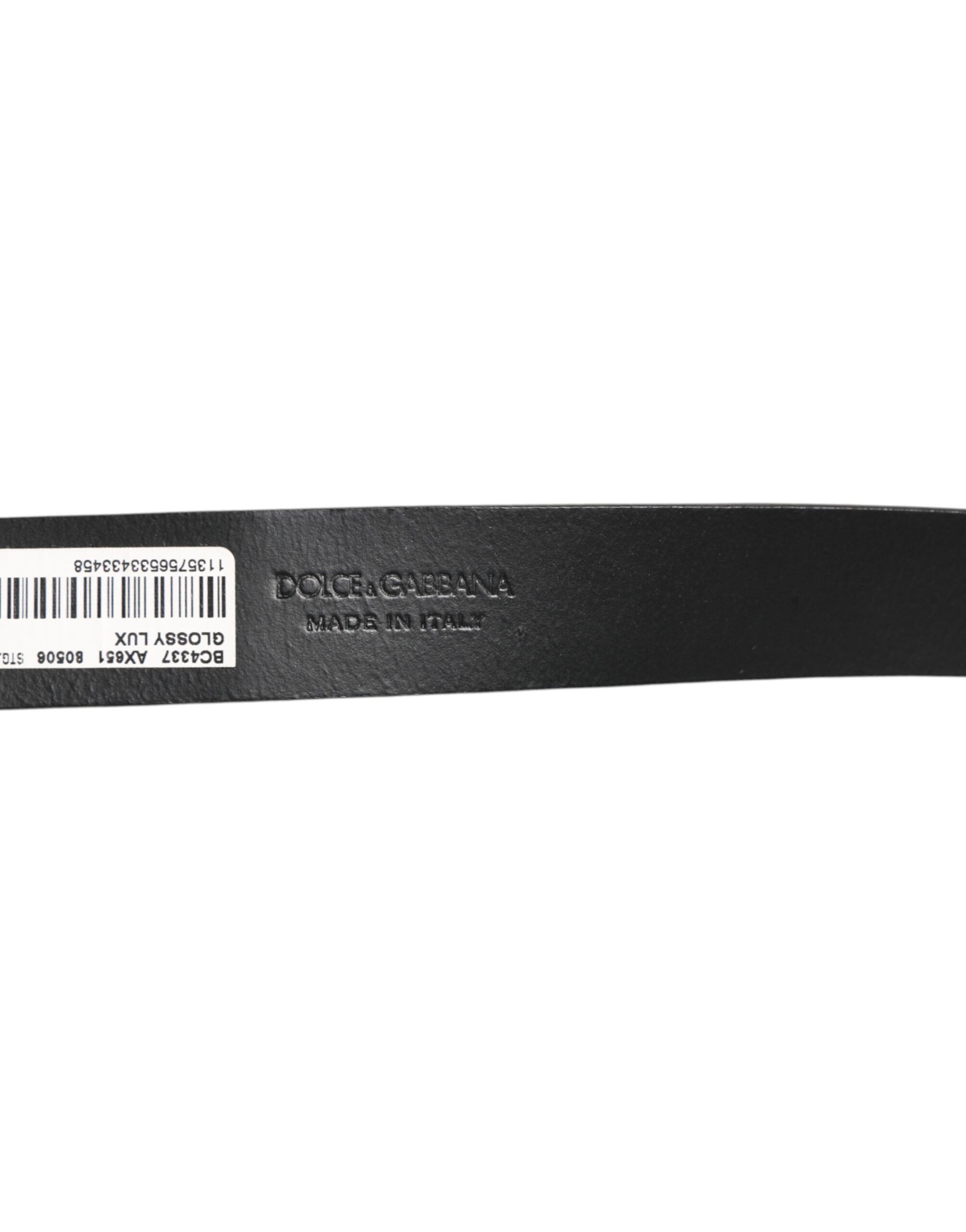 Glossy Leather Classic Metal Buckle Men's Belt - Dolce & Gabbana - Modalova