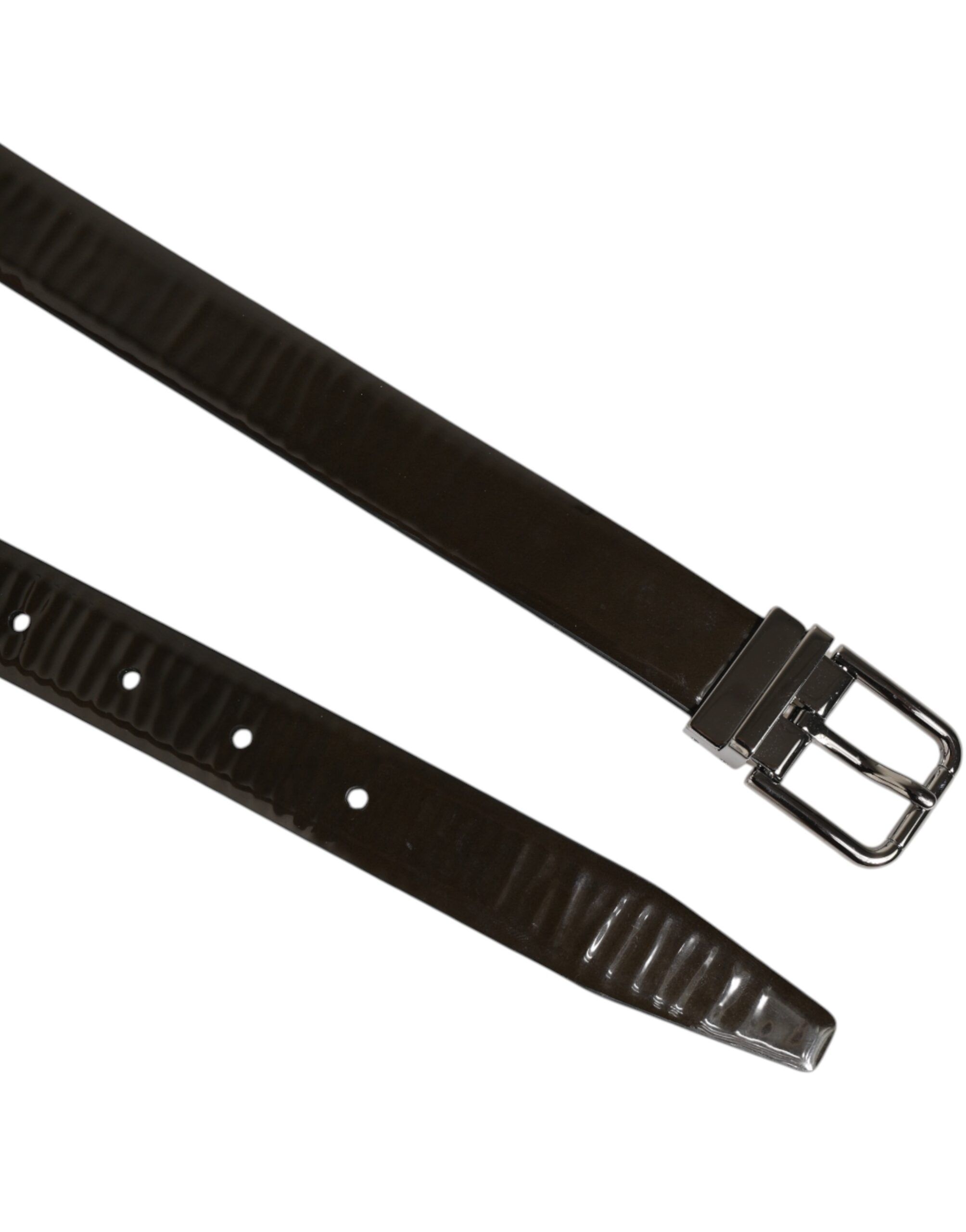 Glossy Leather Classic Metal Buckle Men's Belt - Dolce & Gabbana - Modalova