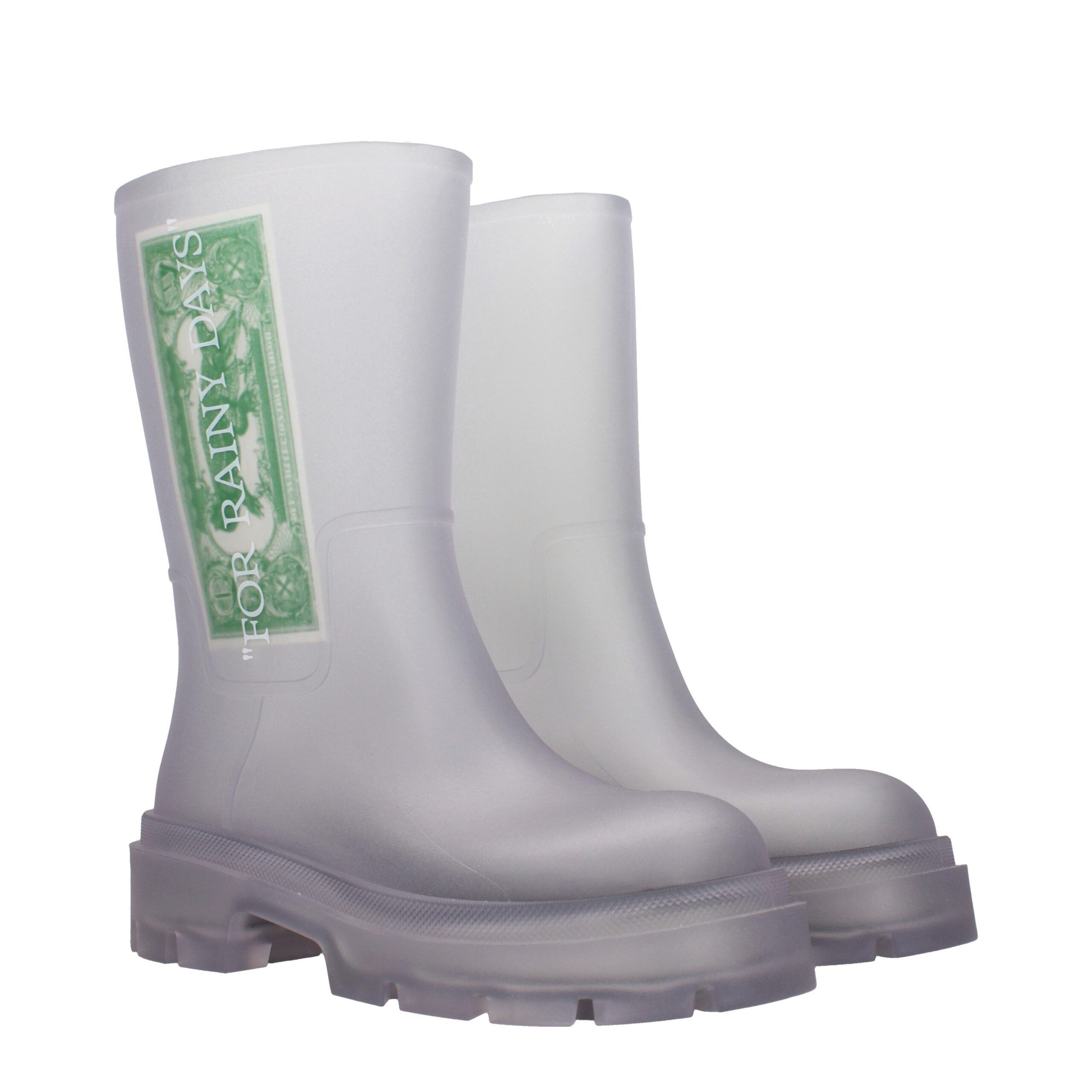 Pvc Ankle Men's Boots - Off-White - Modalova