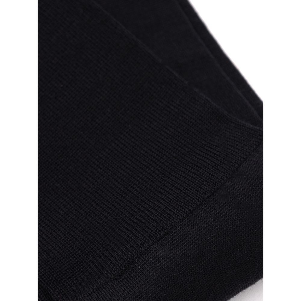 ZEGNA Black Wool Men's Socks - ZEGNA - Modalova