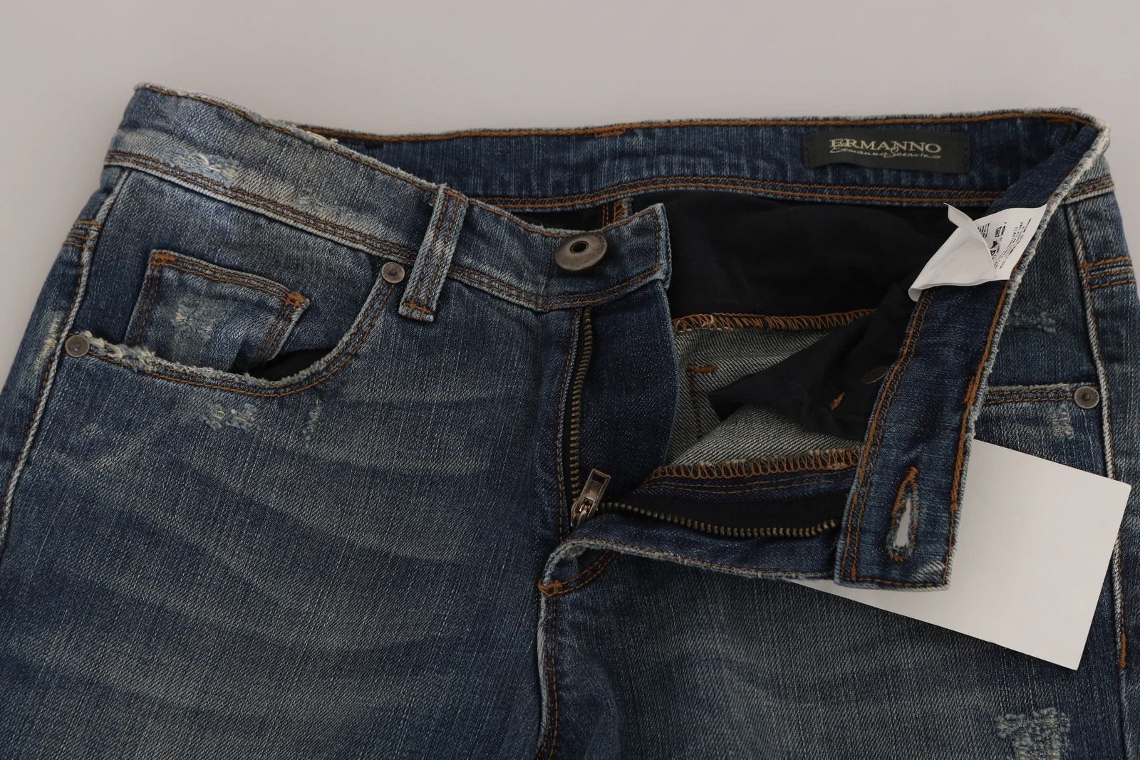 Washed Boot Cut Casual Denim Pants Women's Jeans - Ermanno Scervino - Modalova