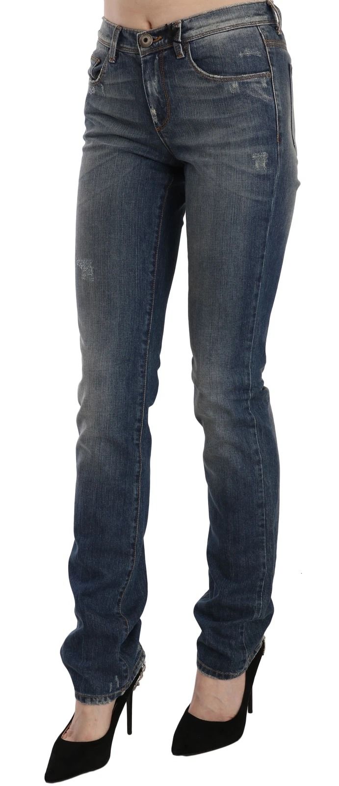 Washed Boot Cut Casual Denim Pants Women's Jeans - Ermanno Scervino - Modalova