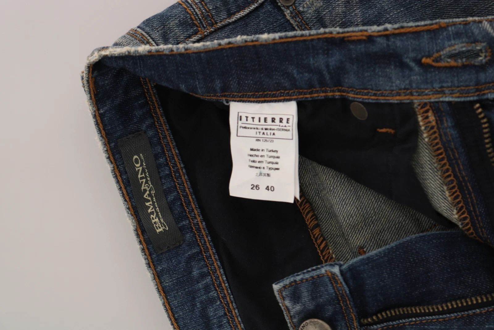 Washed Boot Cut Casual Denim Pants Women's Jeans - Ermanno Scervino - Modalova
