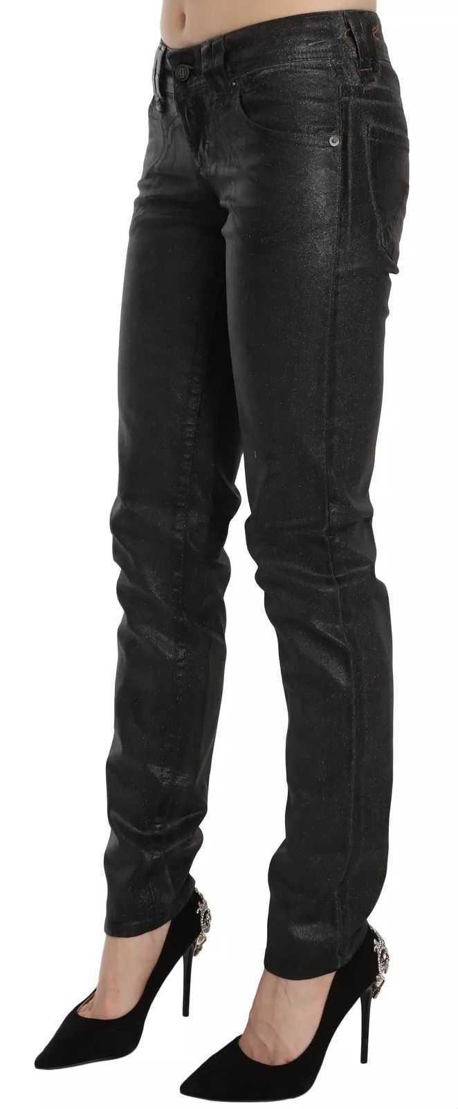 Washed Low Waist Regular Leg Denim Women's Pants - John Galliano - Modalova