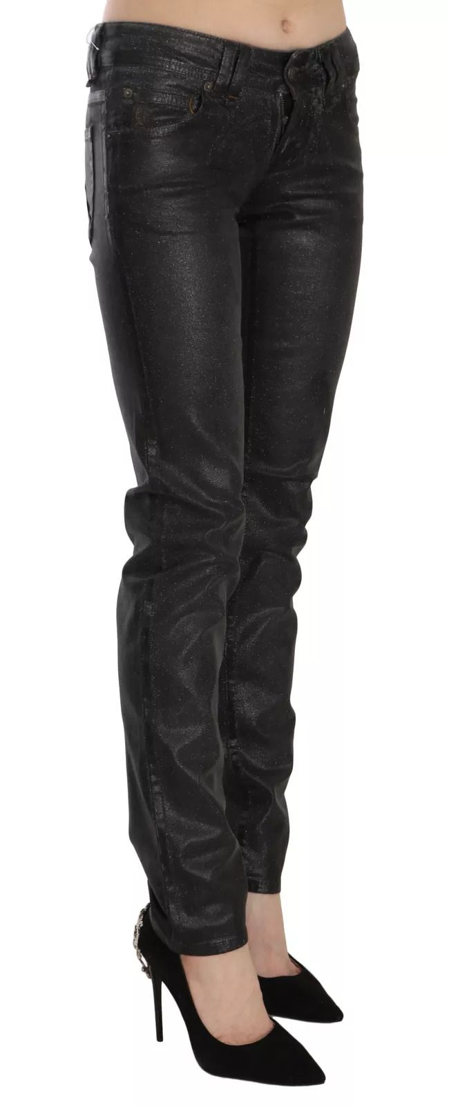 Washed Low Waist Regular Leg Denim Women's Pants - John Galliano - Modalova