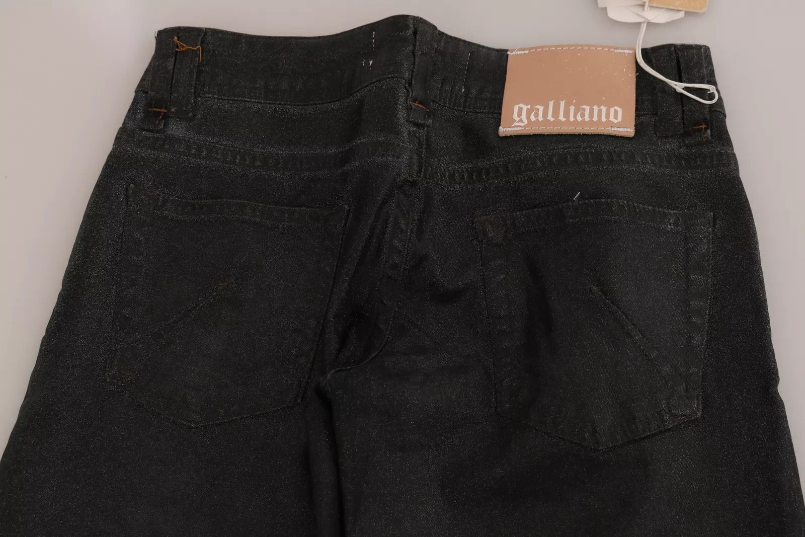 Washed Low Waist Regular Leg Denim Women's Pants - John Galliano - Modalova