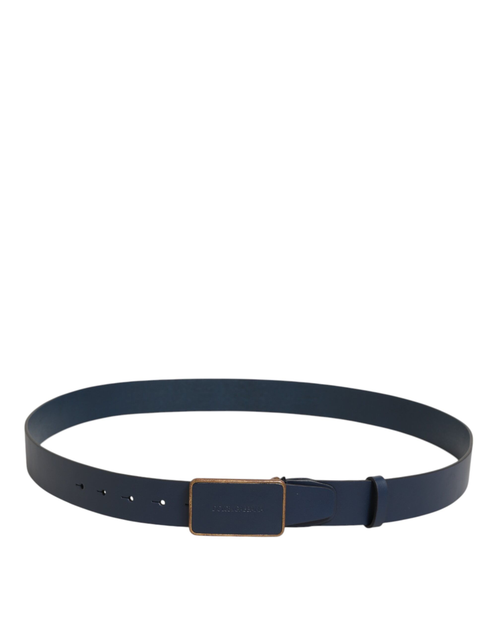 Leather Classic Metal Logo Buckle Men's Belt - Dolce & Gabbana - Modalova