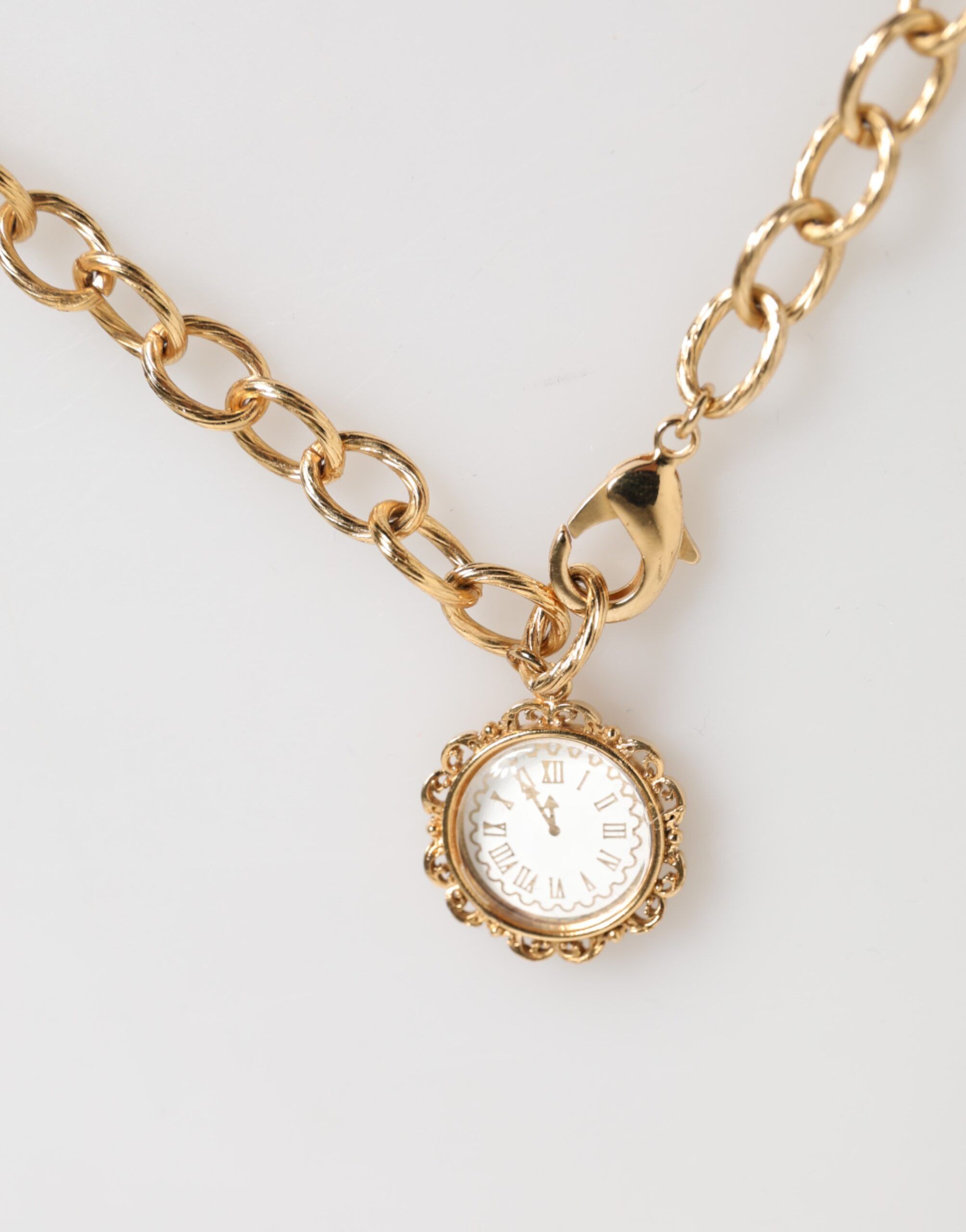 Crystal Clock Pendant Statement Jewelry Women's Necklace - Dolce & Gabbana - Modalova