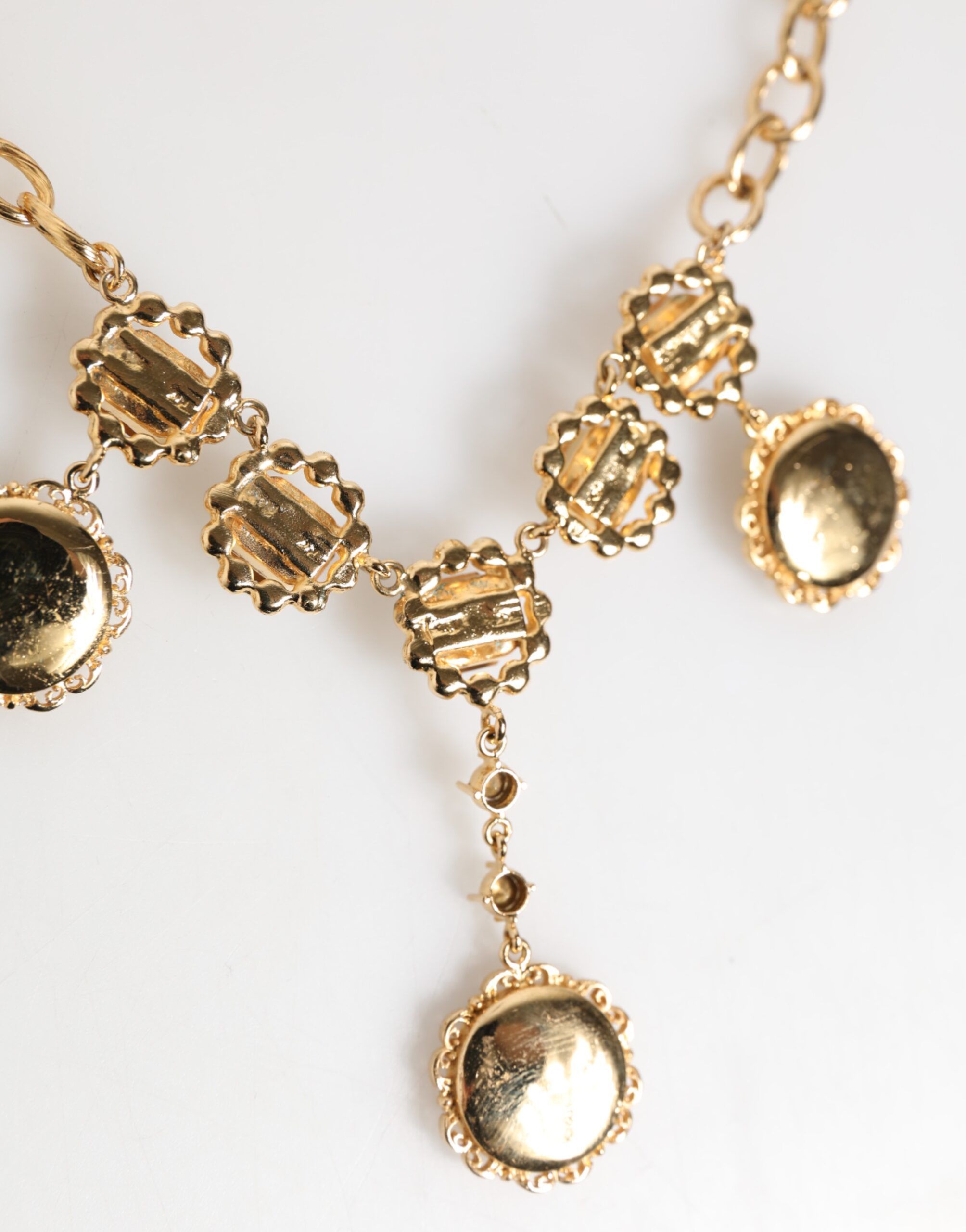 Crystal Clock Pendant Statement Jewelry Women's Necklace - Dolce & Gabbana - Modalova