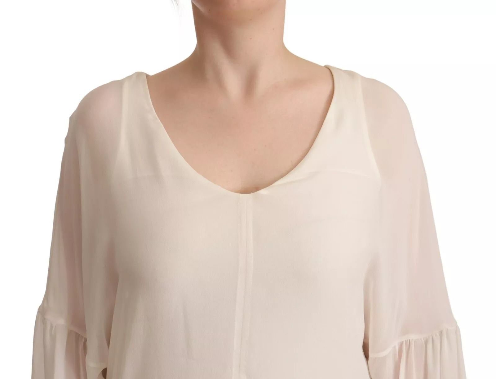 Silk Long Sleeves Deep Vneck Women's Top (Pre-Owned) - Patrizia Pepe - Modalova