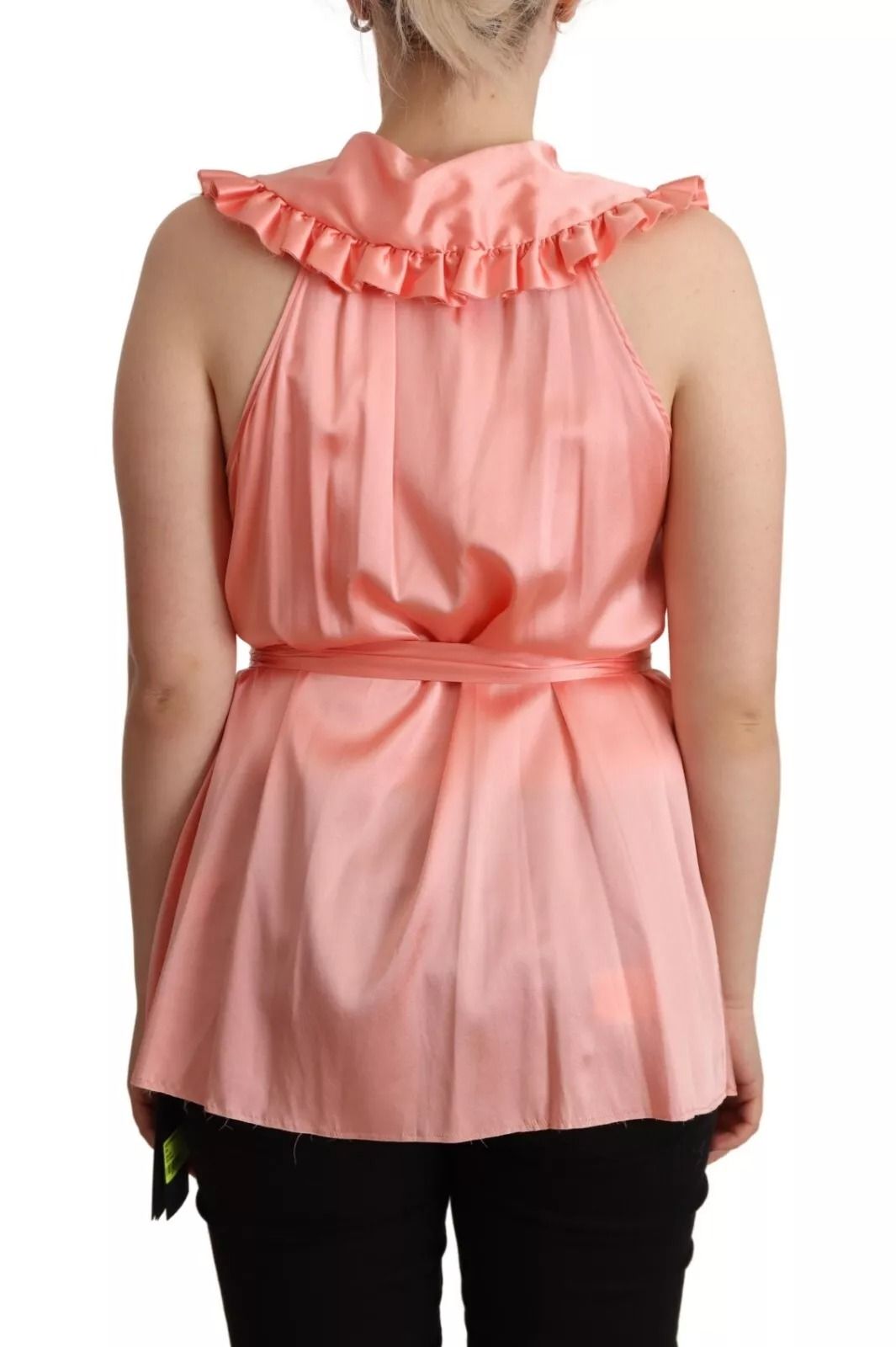 Silk Stretch Sleeveless Collared Top Women's Blouse (Pre-Owned) - Dolce & Gabbana - Modalova